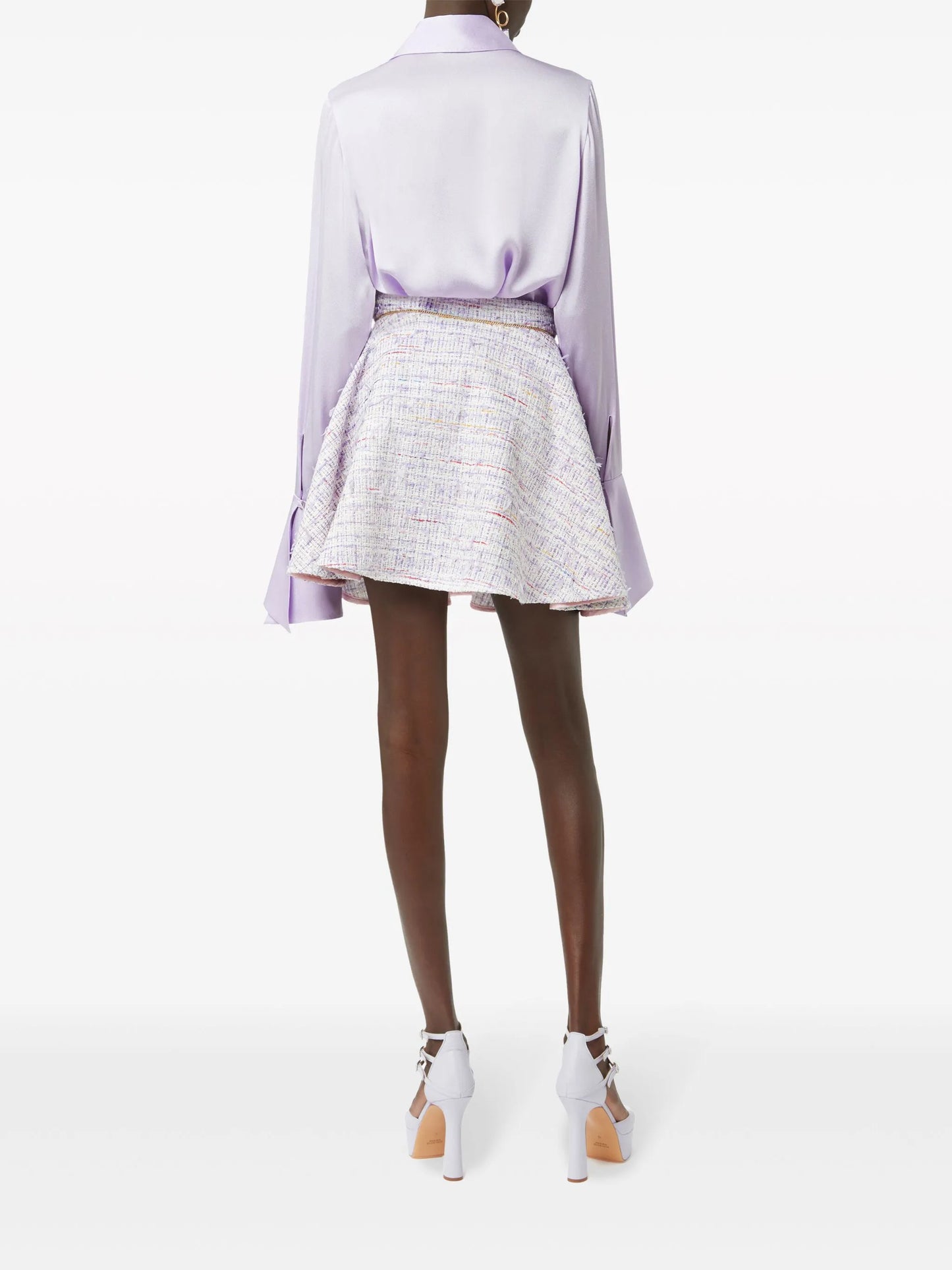 tweed skater miniskirt