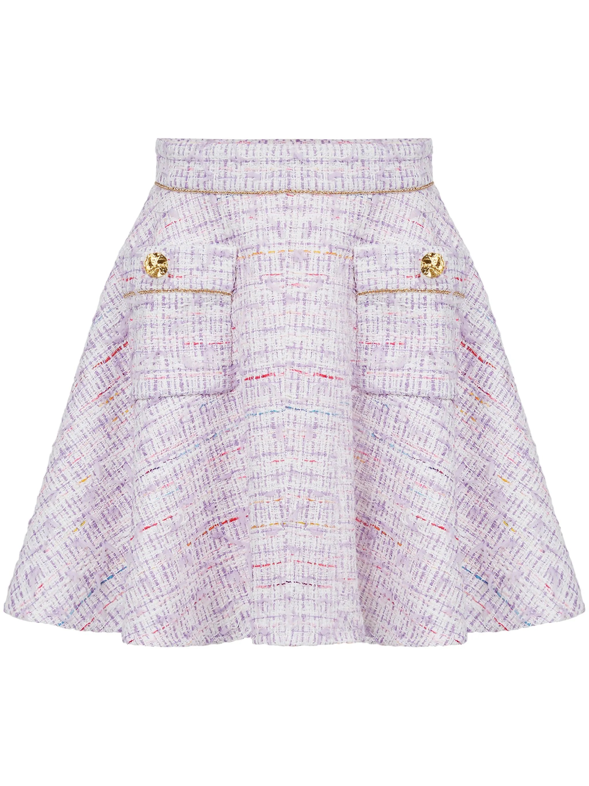 tweed skater miniskirt