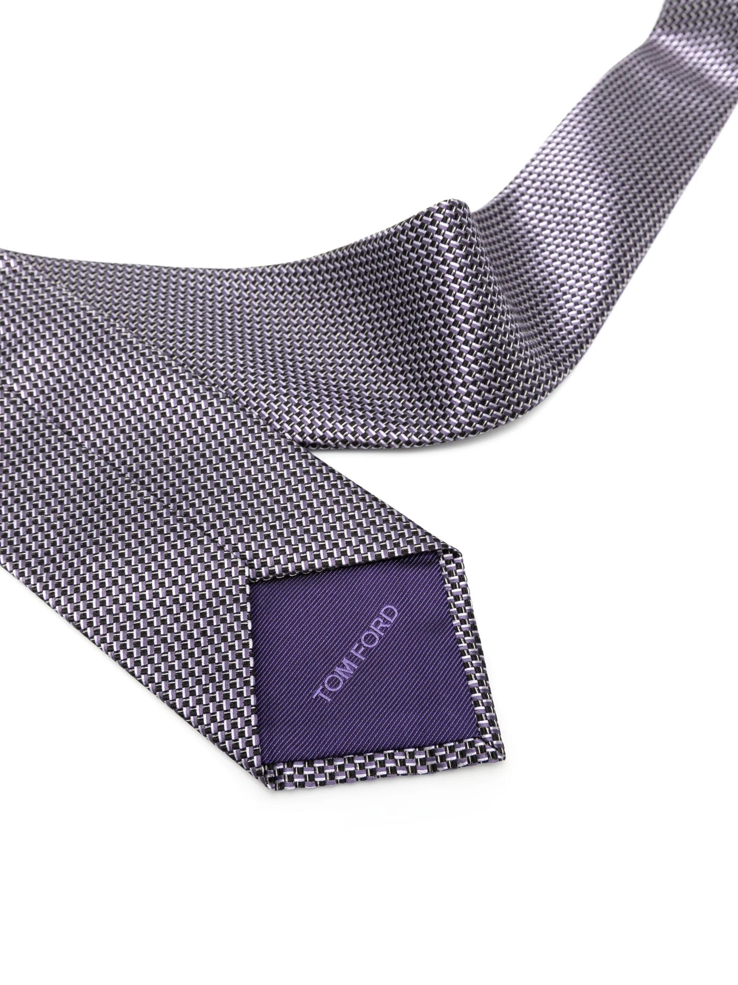 twill-weave silk tie