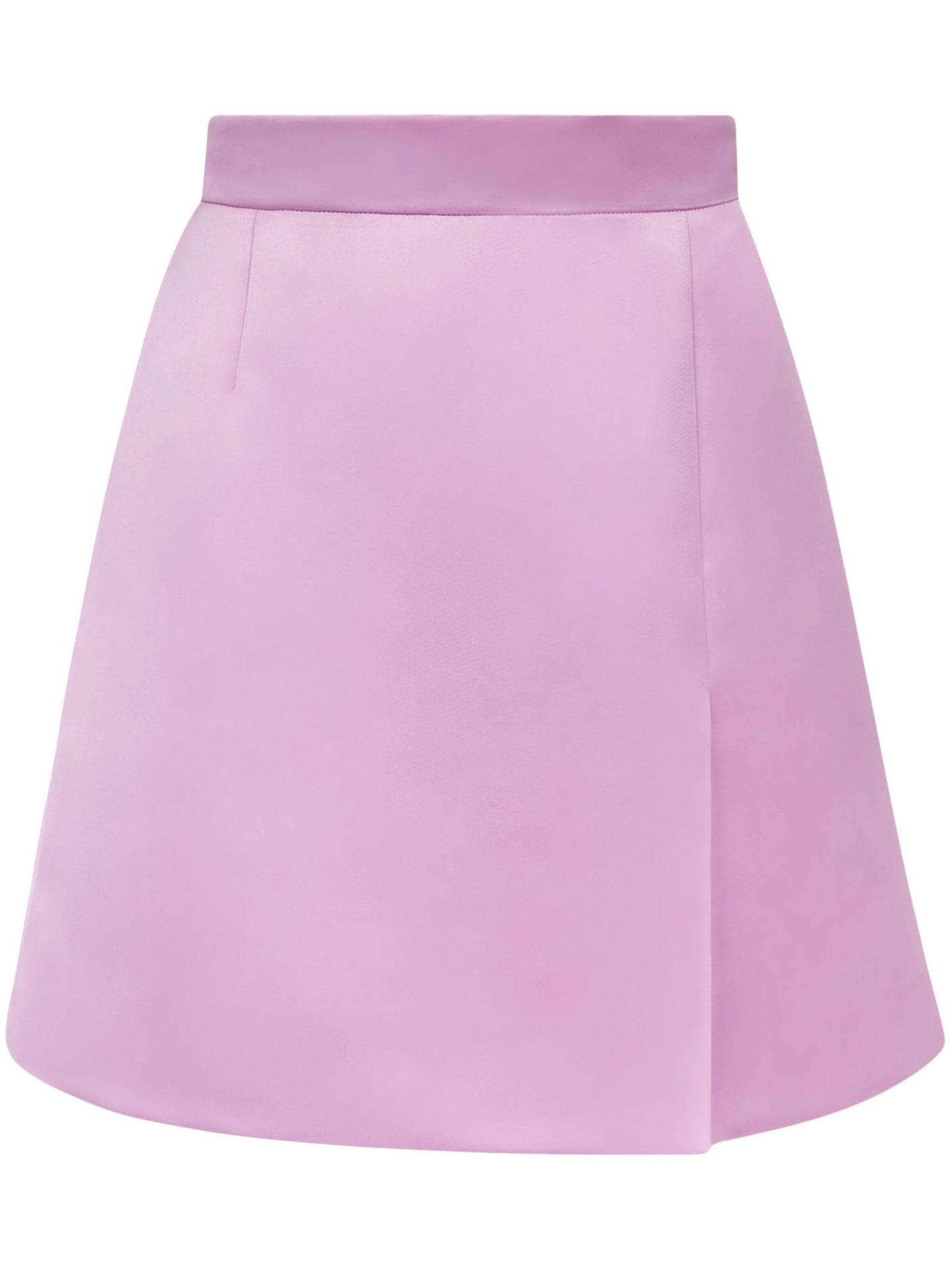 A-line satin skirt