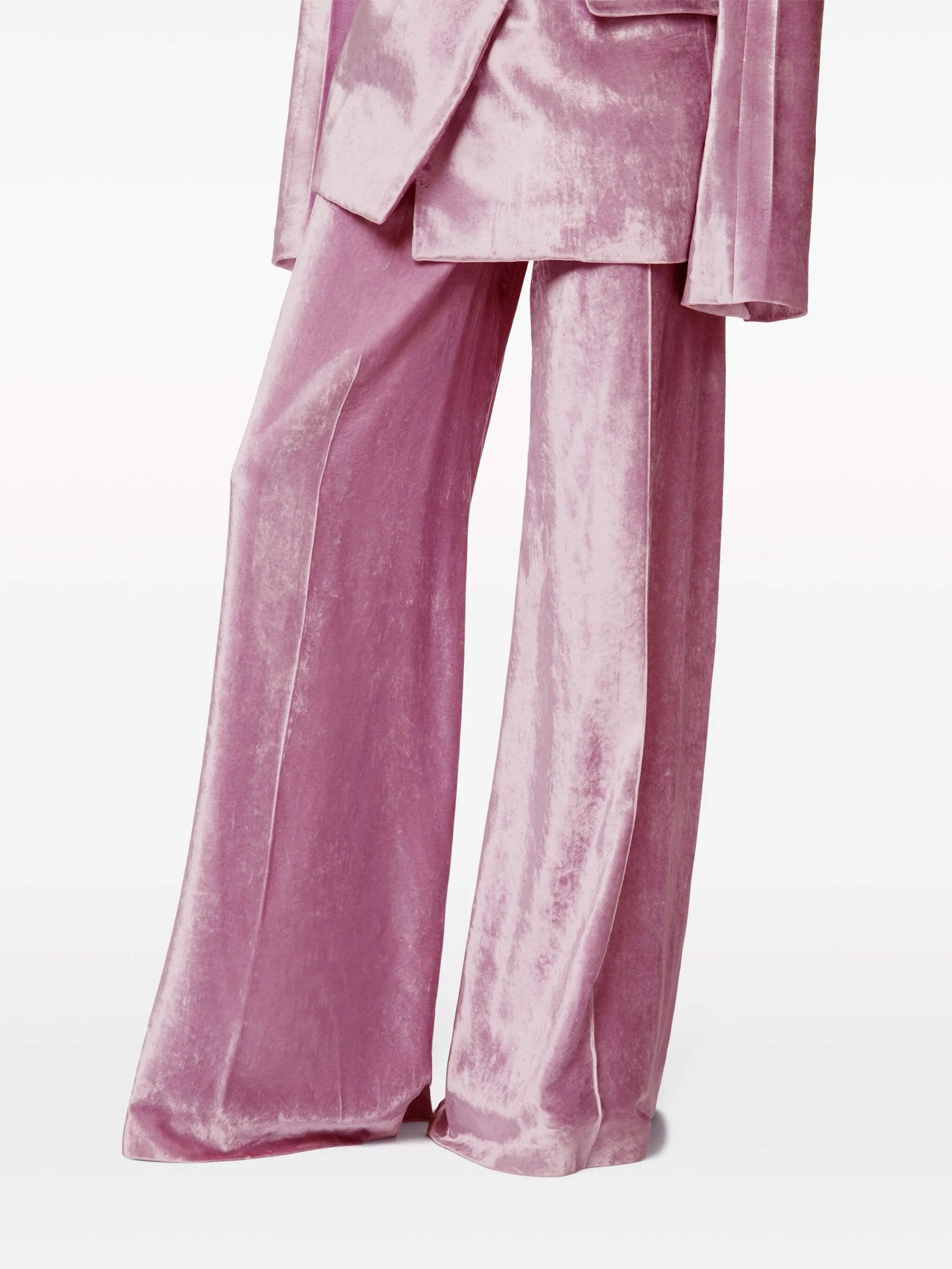 velvet palazzo trousers