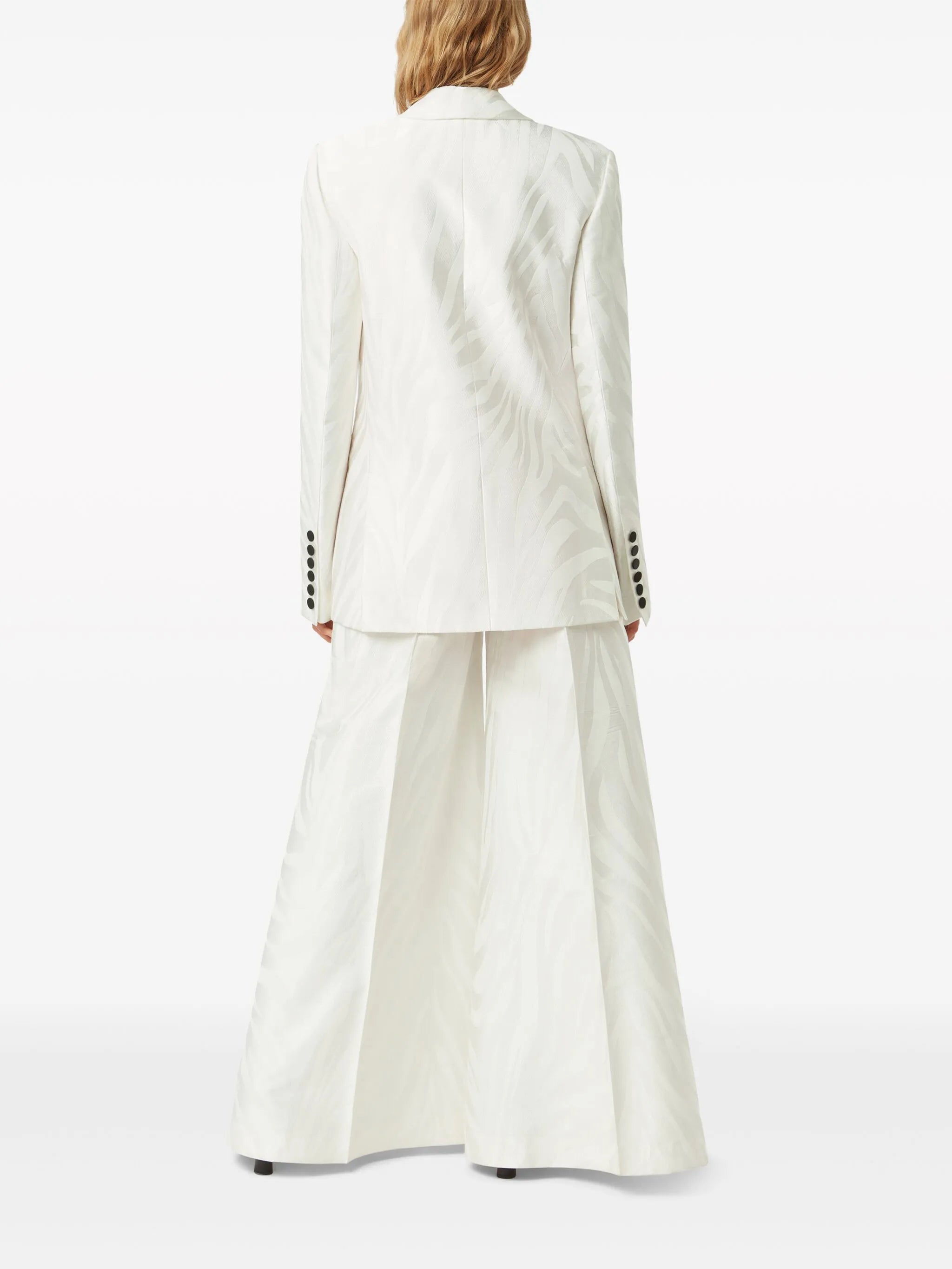 jacquard palazzo trousers