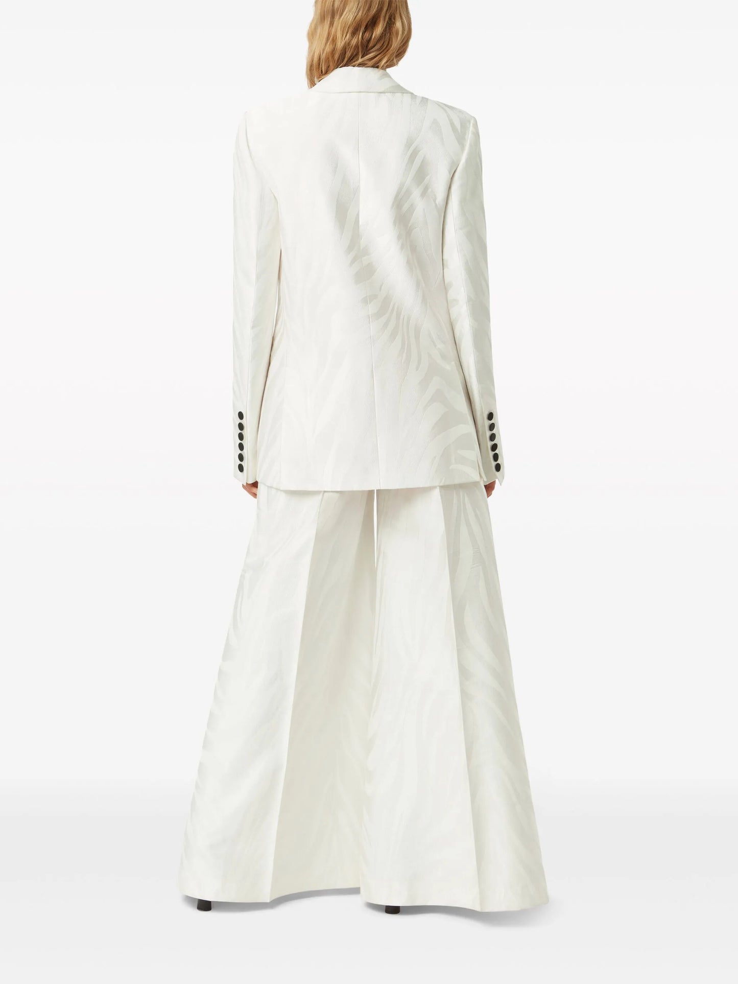 jacquard palazzo trousers