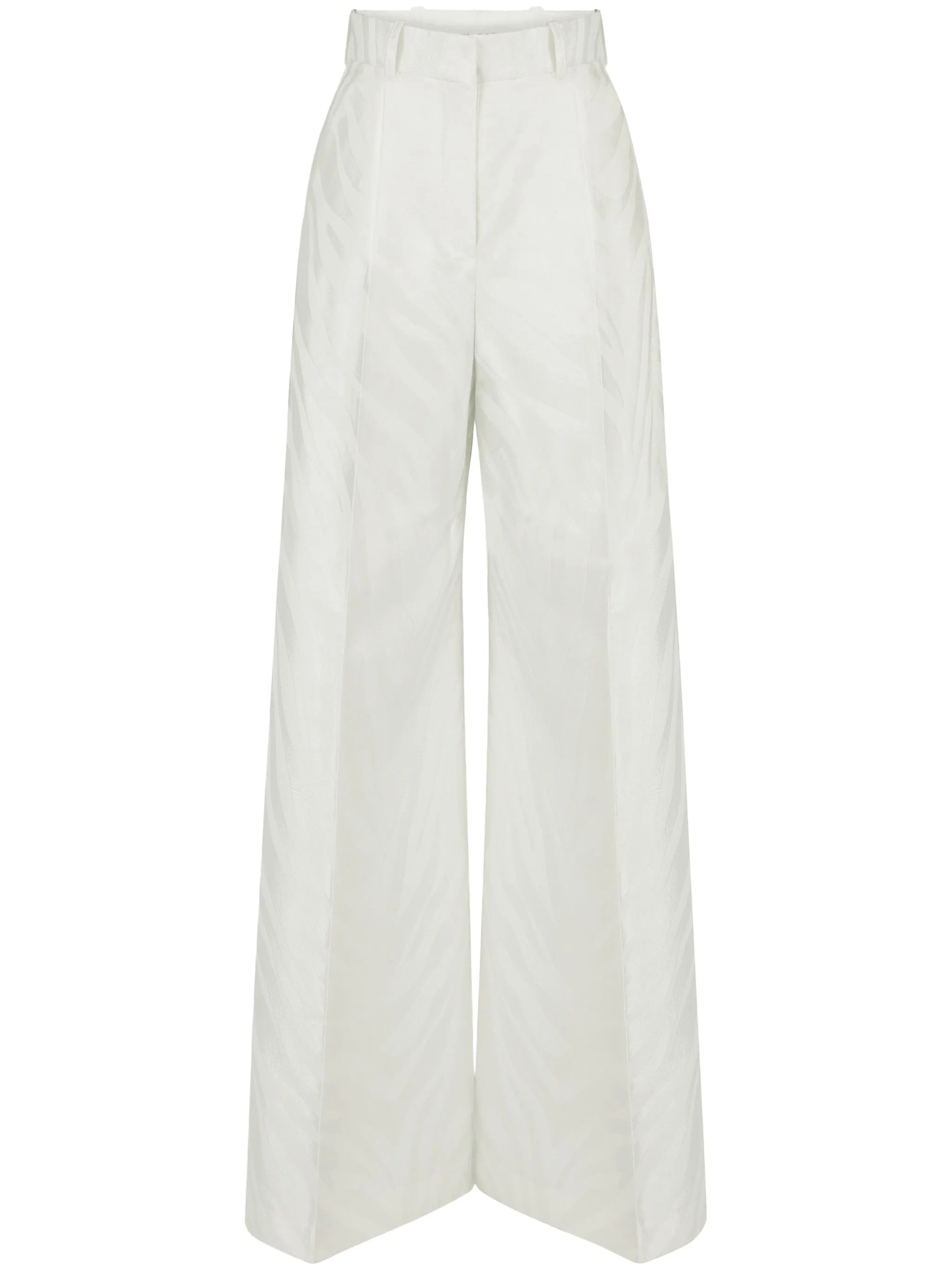 jacquard palazzo trousers