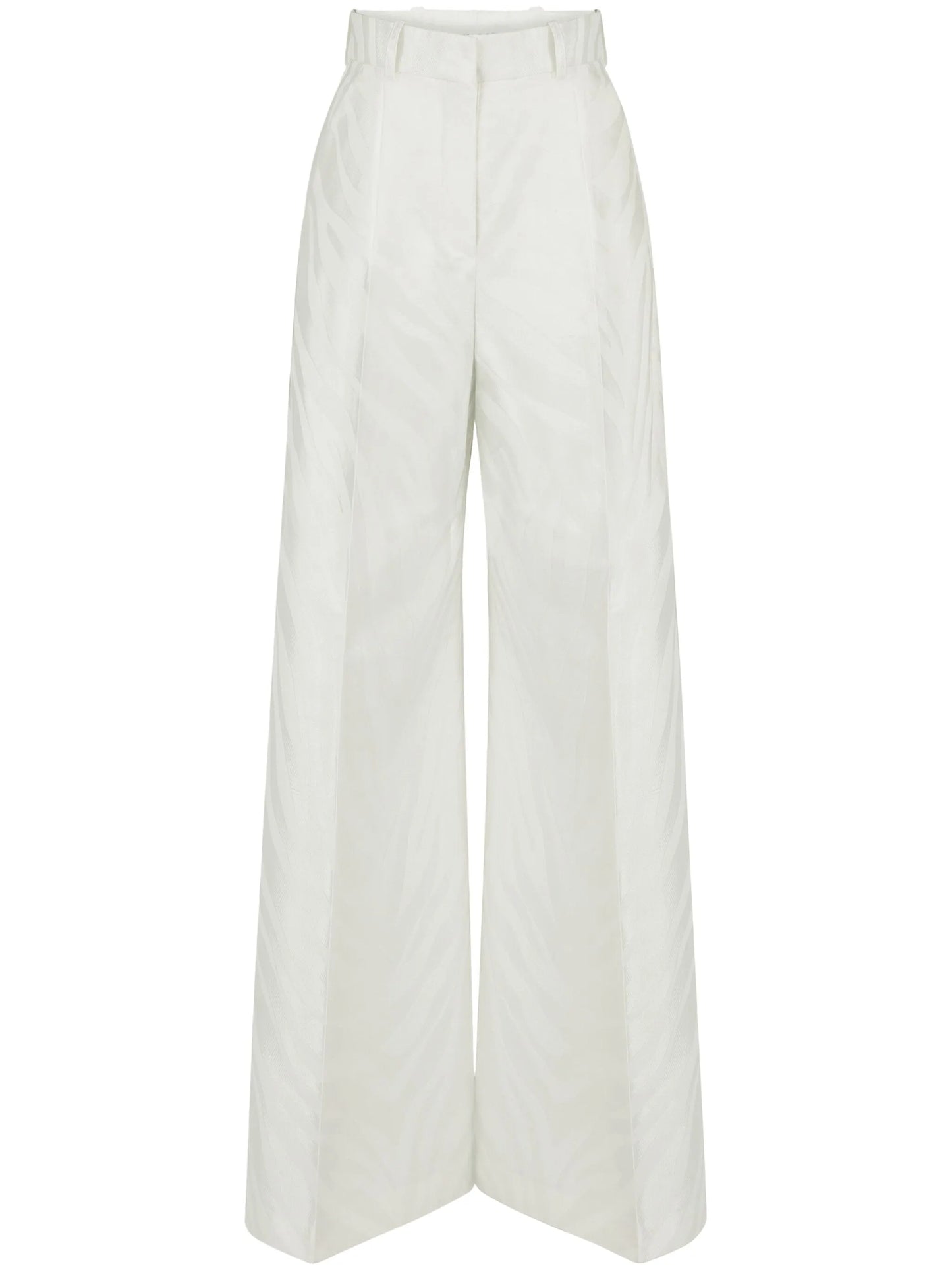 jacquard palazzo trousers
