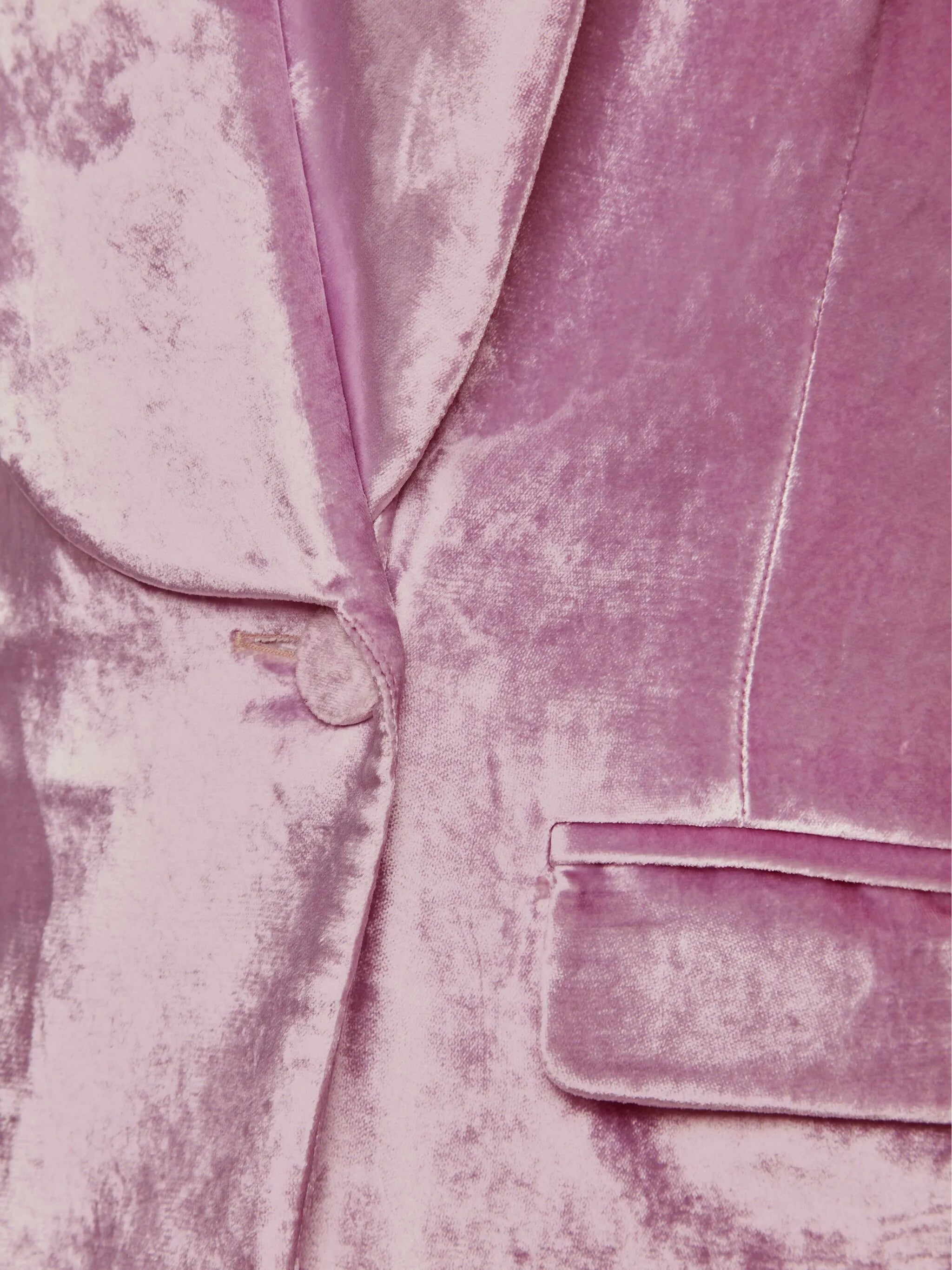 velvet single-breasted blazer