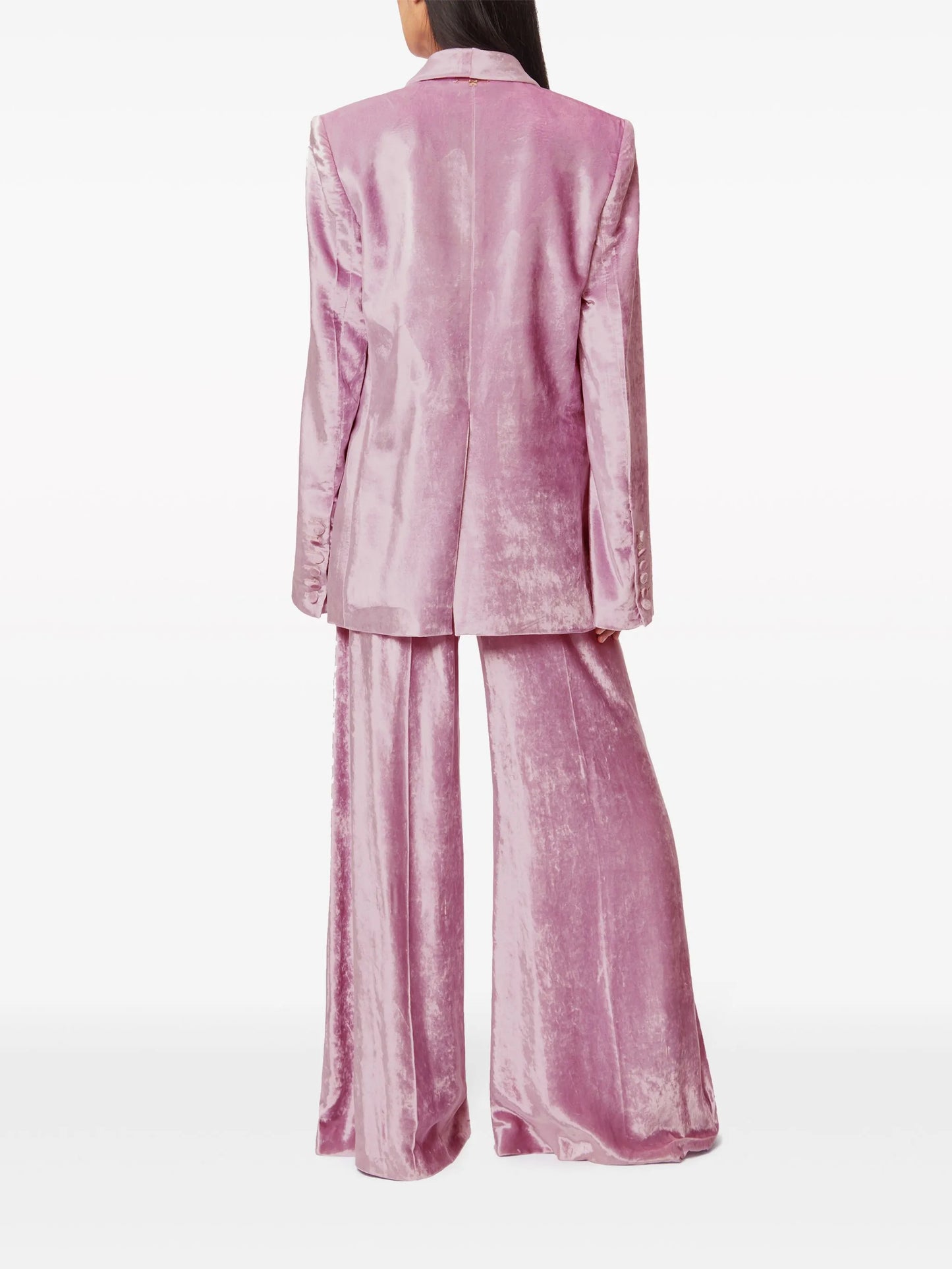 velvet single-breasted blazer