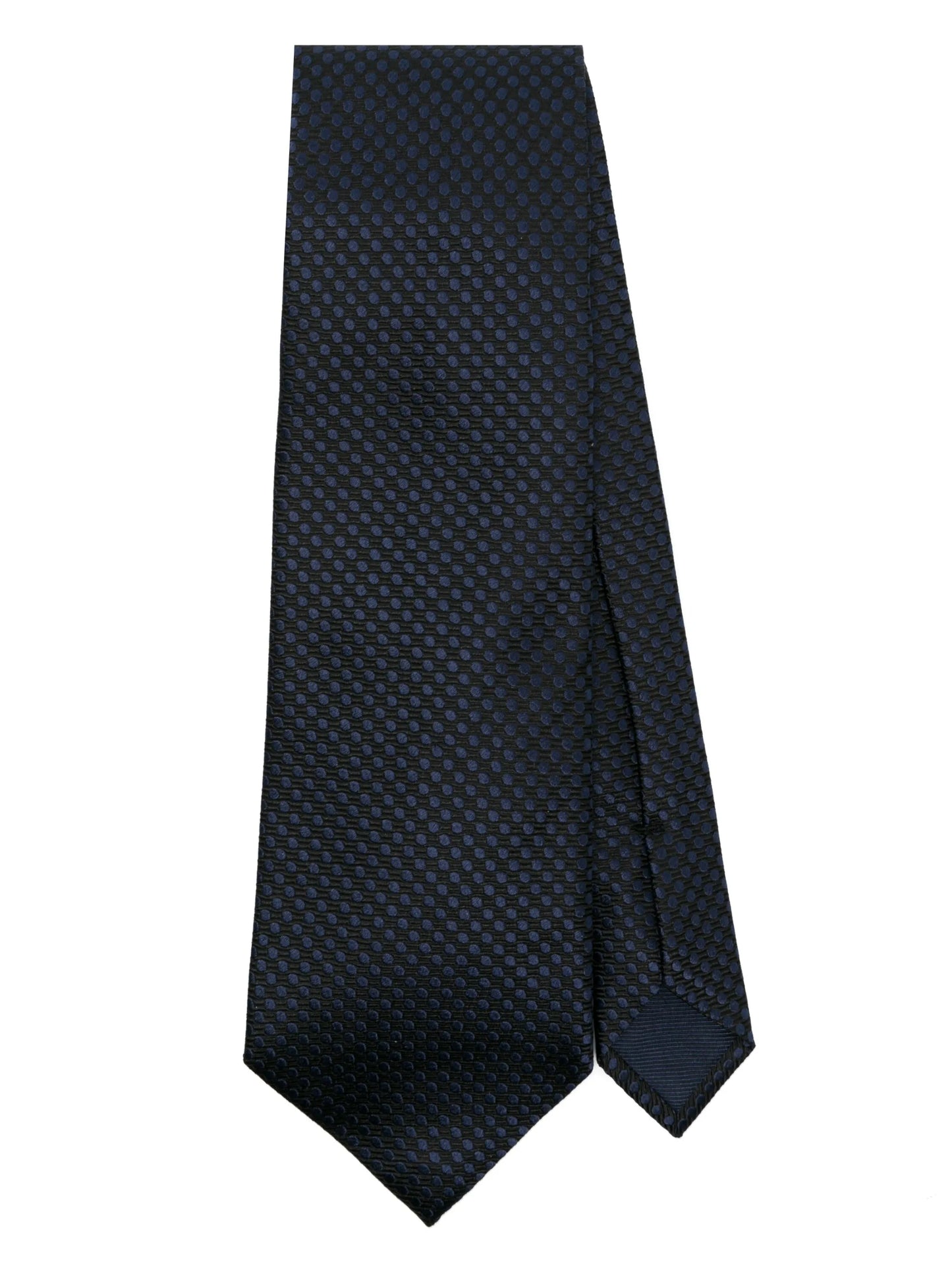 polka-dot silk tie