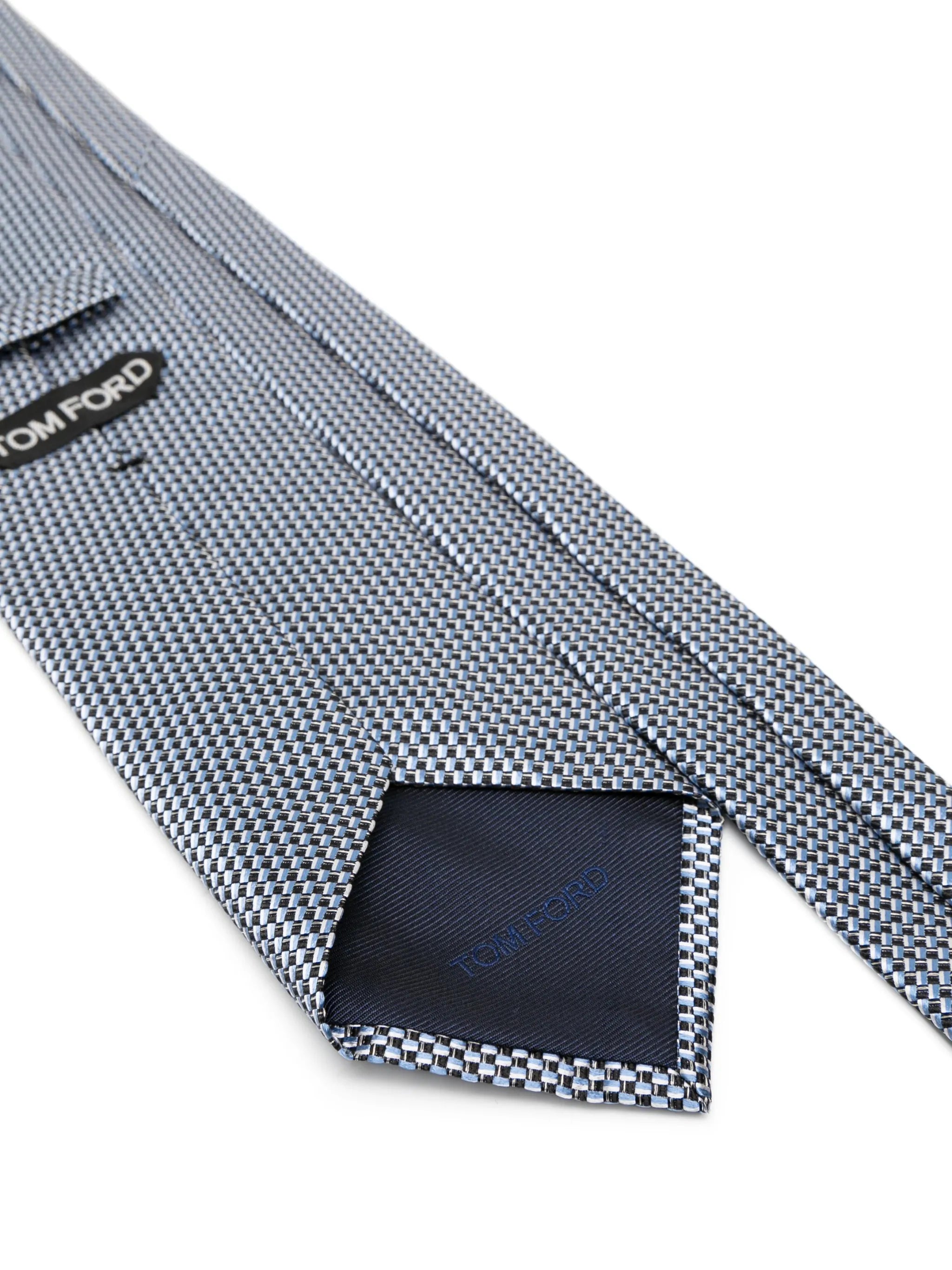 twill-weave silk tie