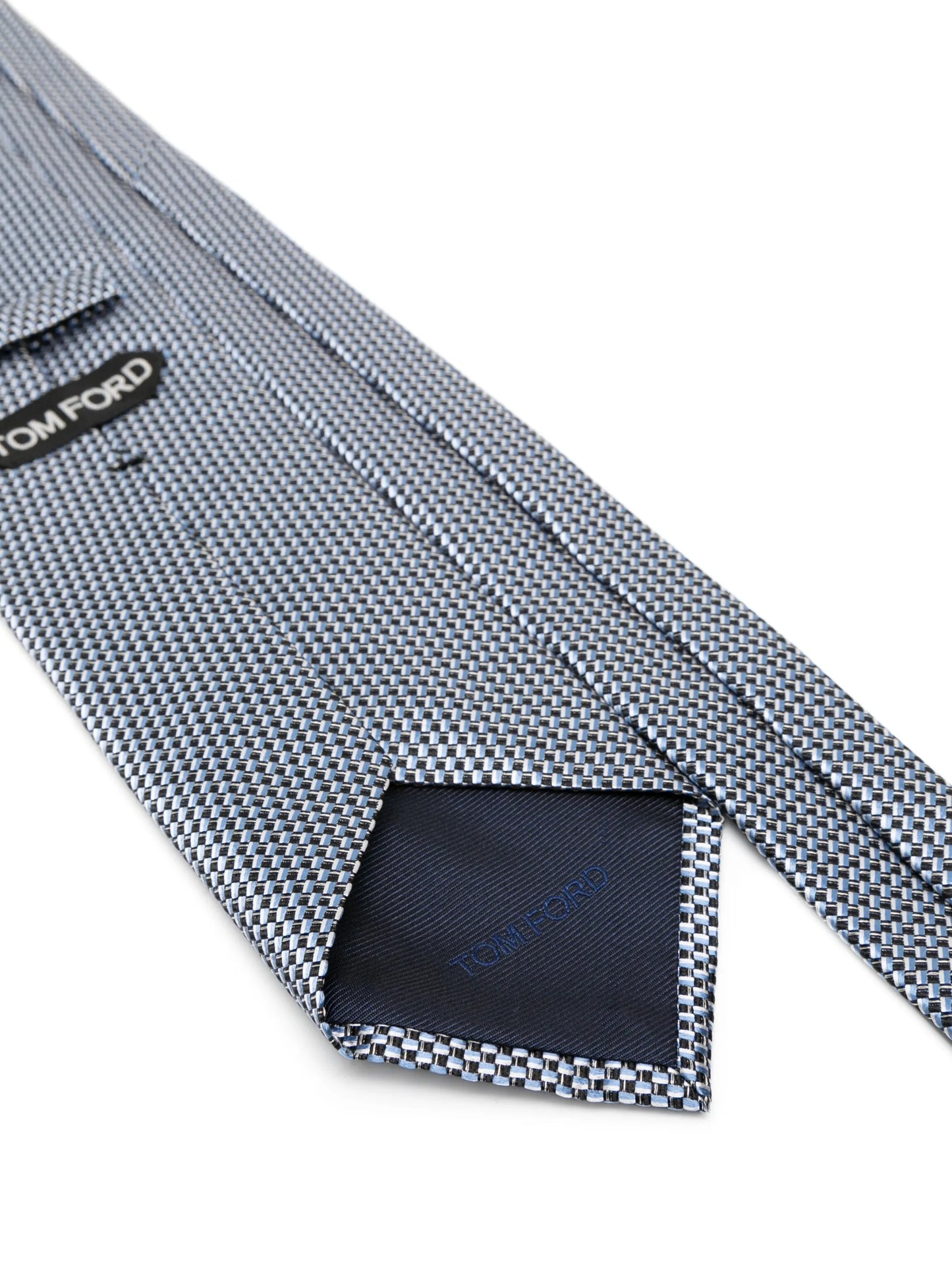 twill-weave silk tie