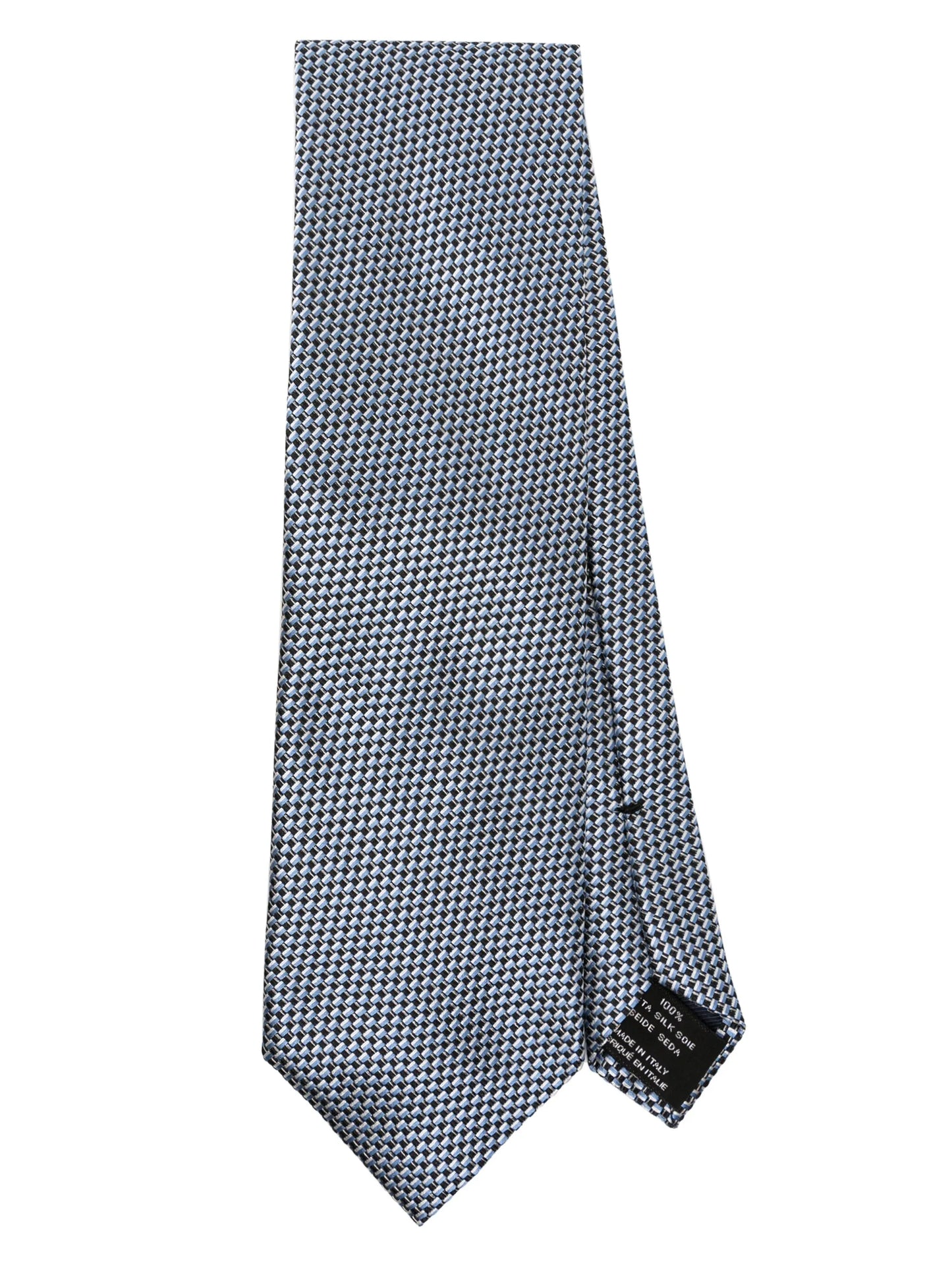 twill-weave silk tie