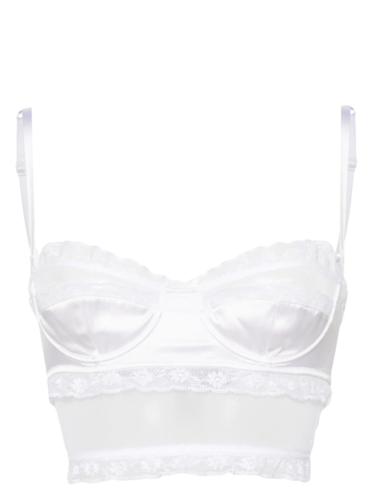 floral-lace balconette bra