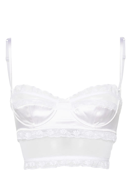 floral-lace balconette bra