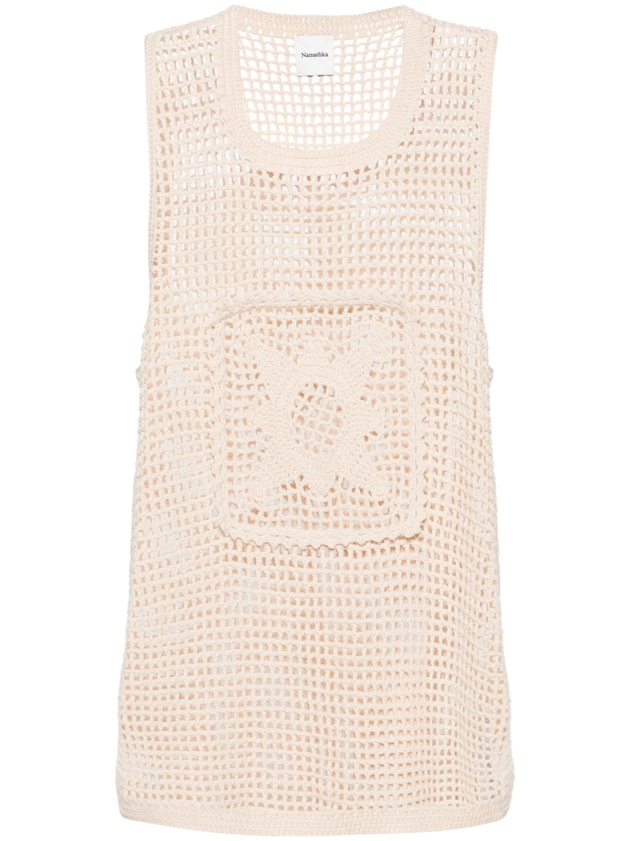Myrtille crochet-knit top