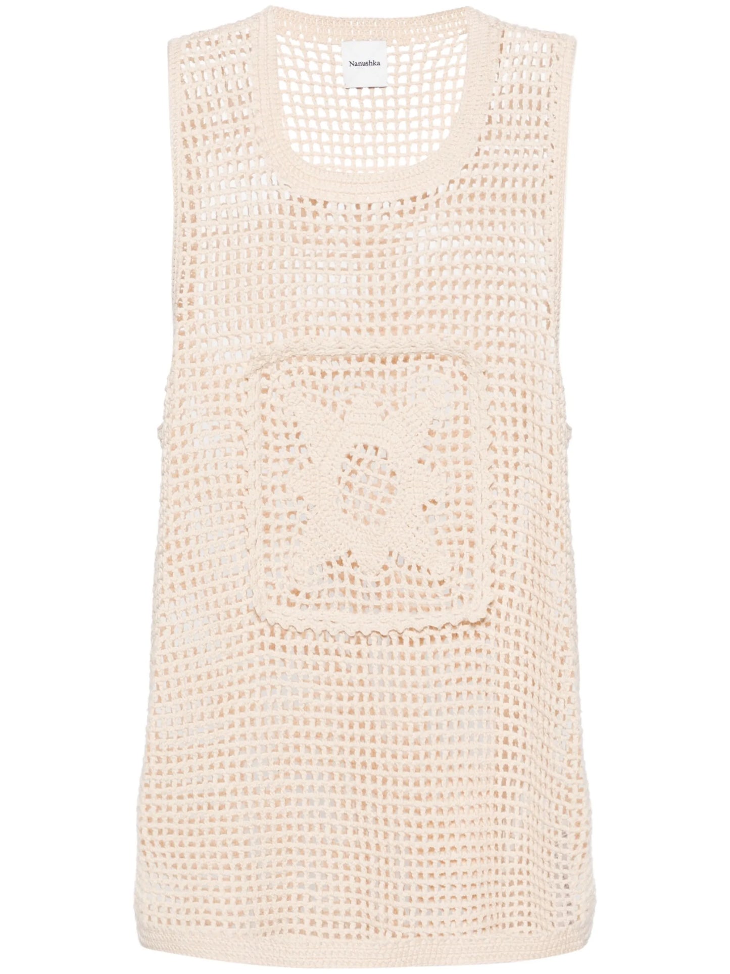 Myrtille crochet-knit top