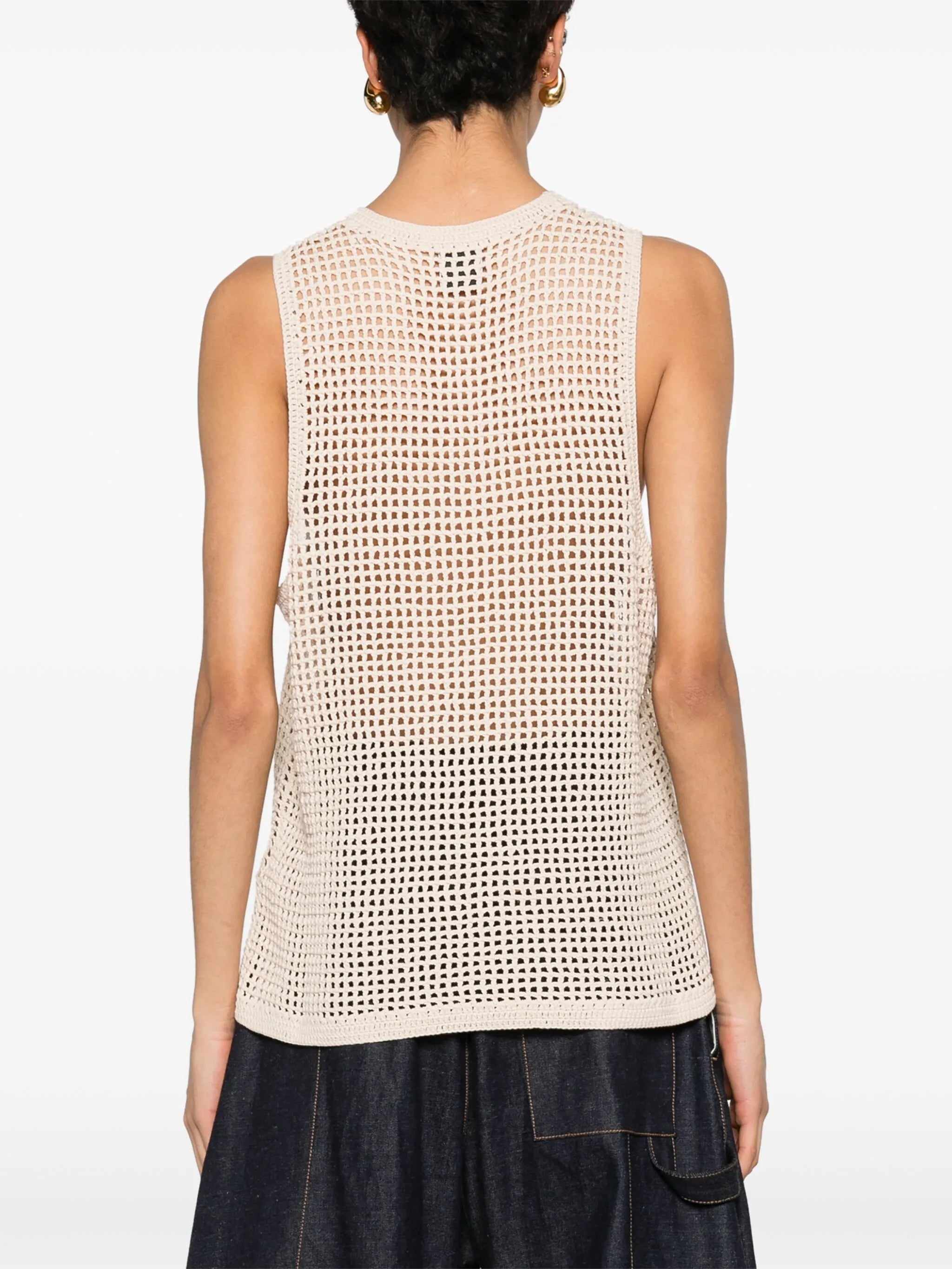 Myrtille crochet-knit top