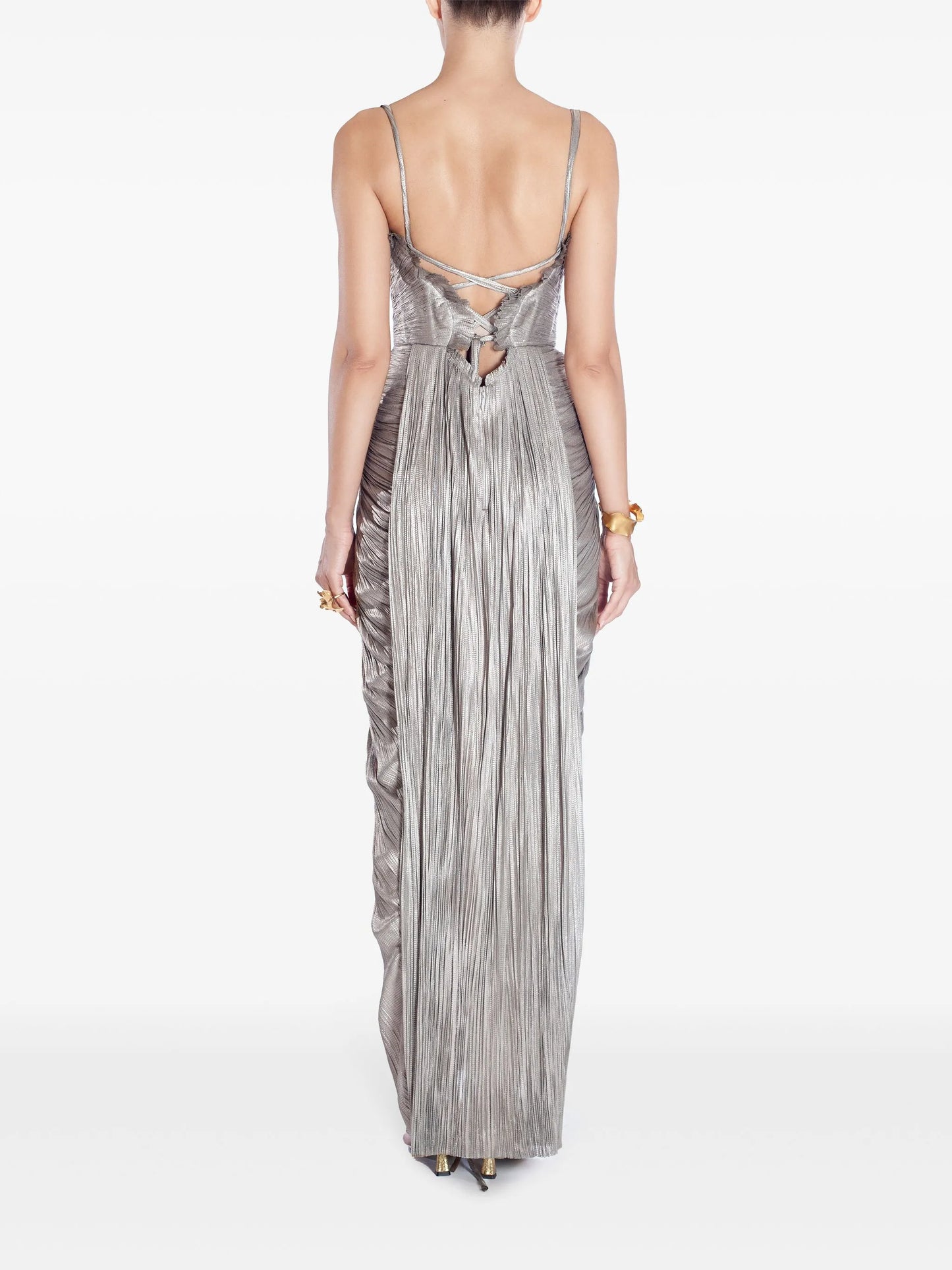 Noemie corset slit gown