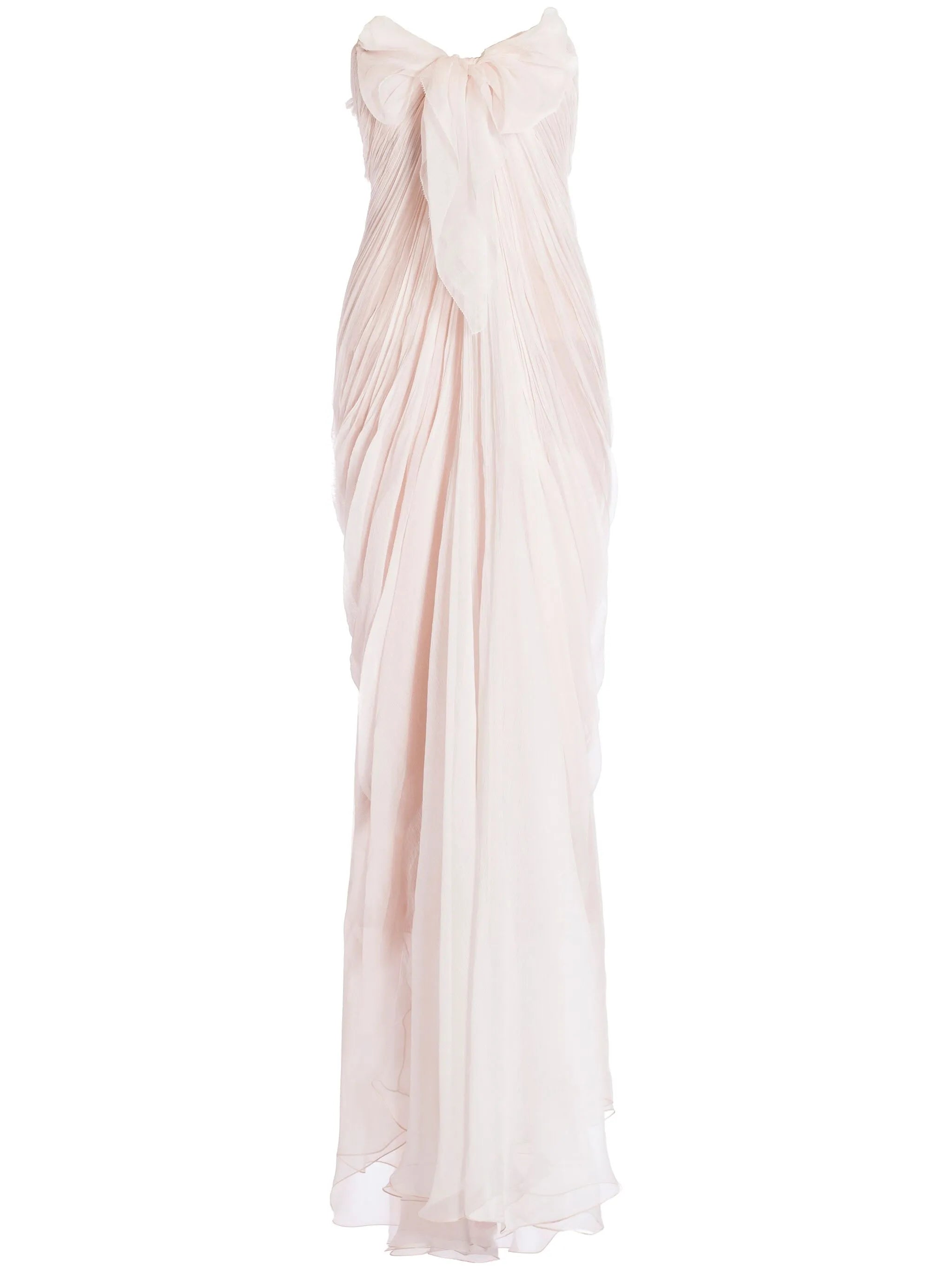Lyna bow-embellished gown