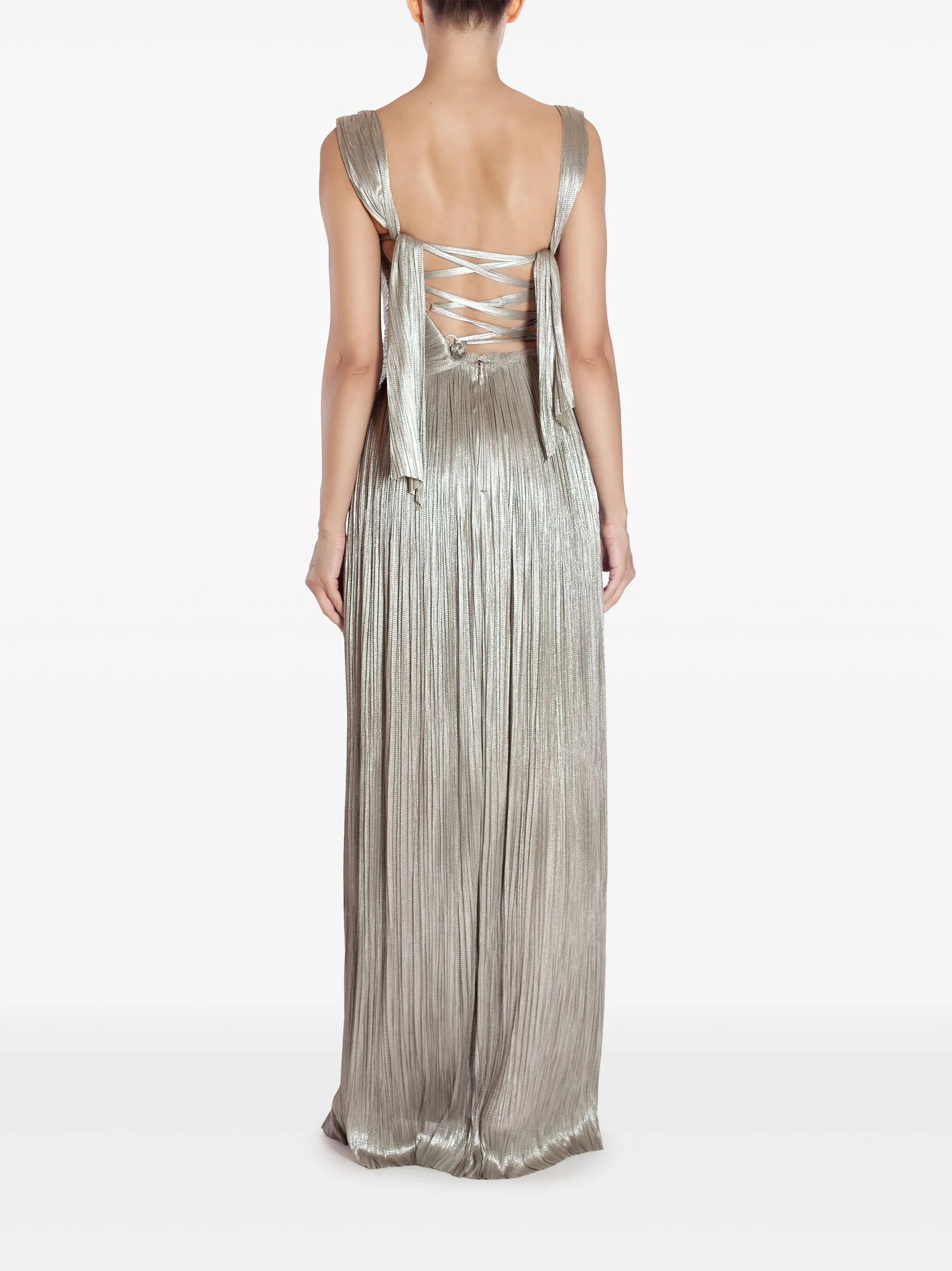 Serene draped gown