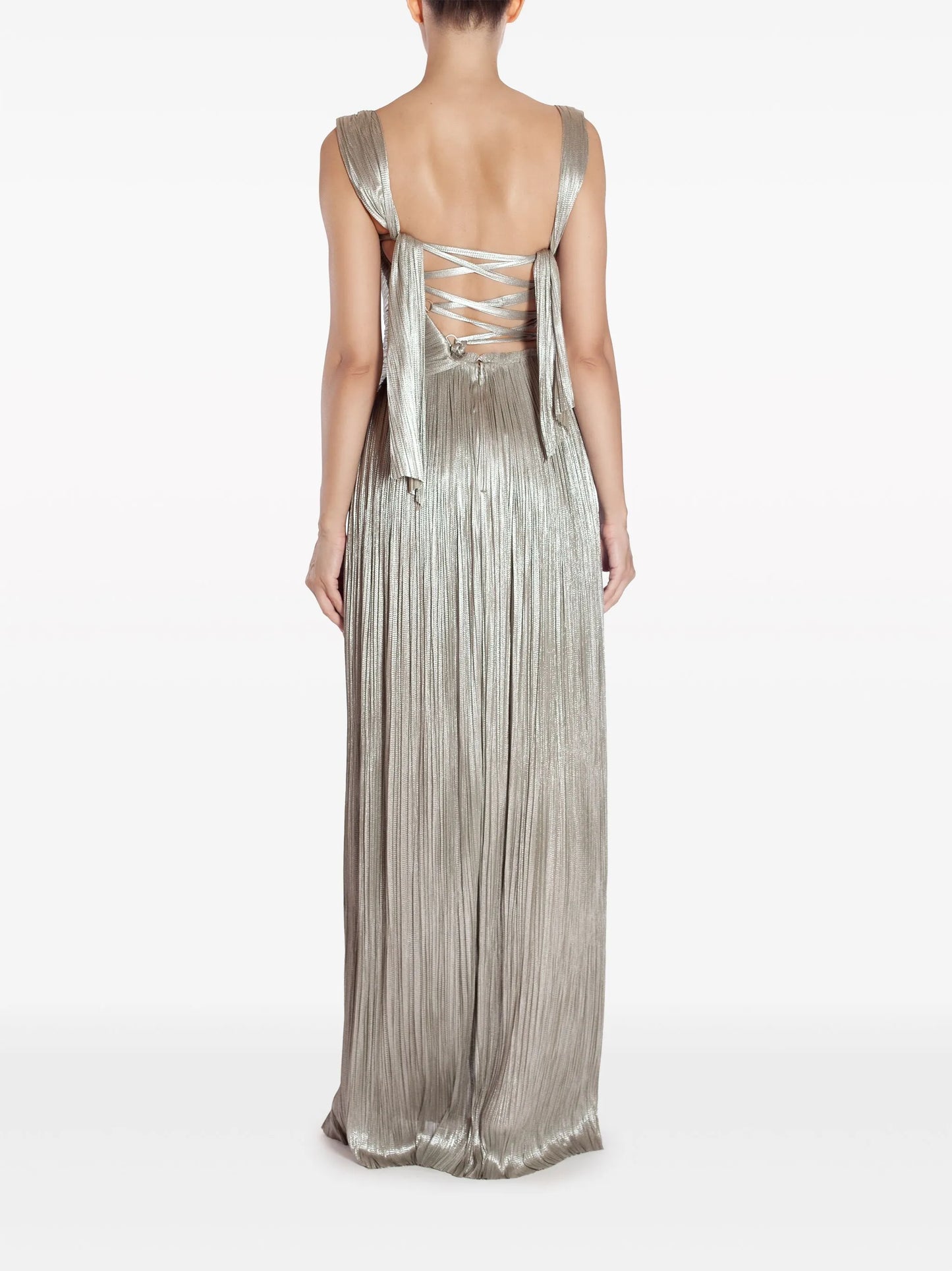 Serene draped gown