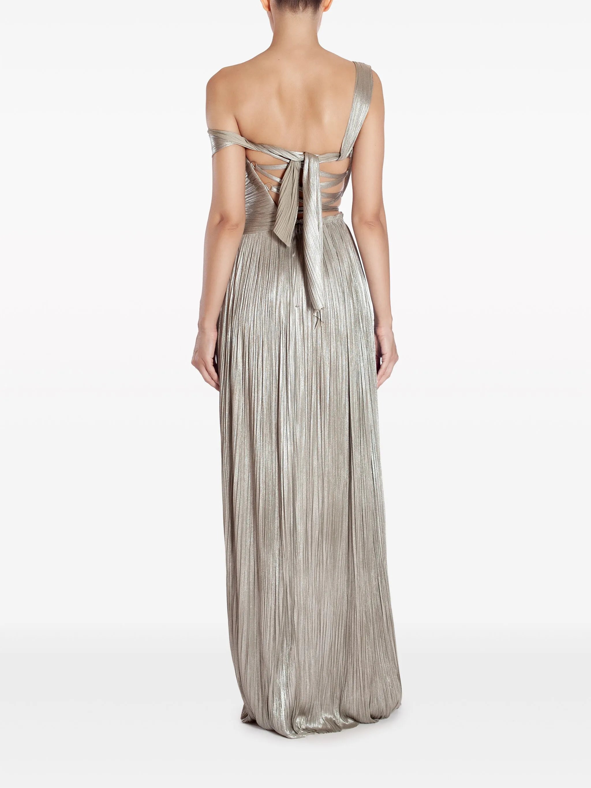Serene draped gown