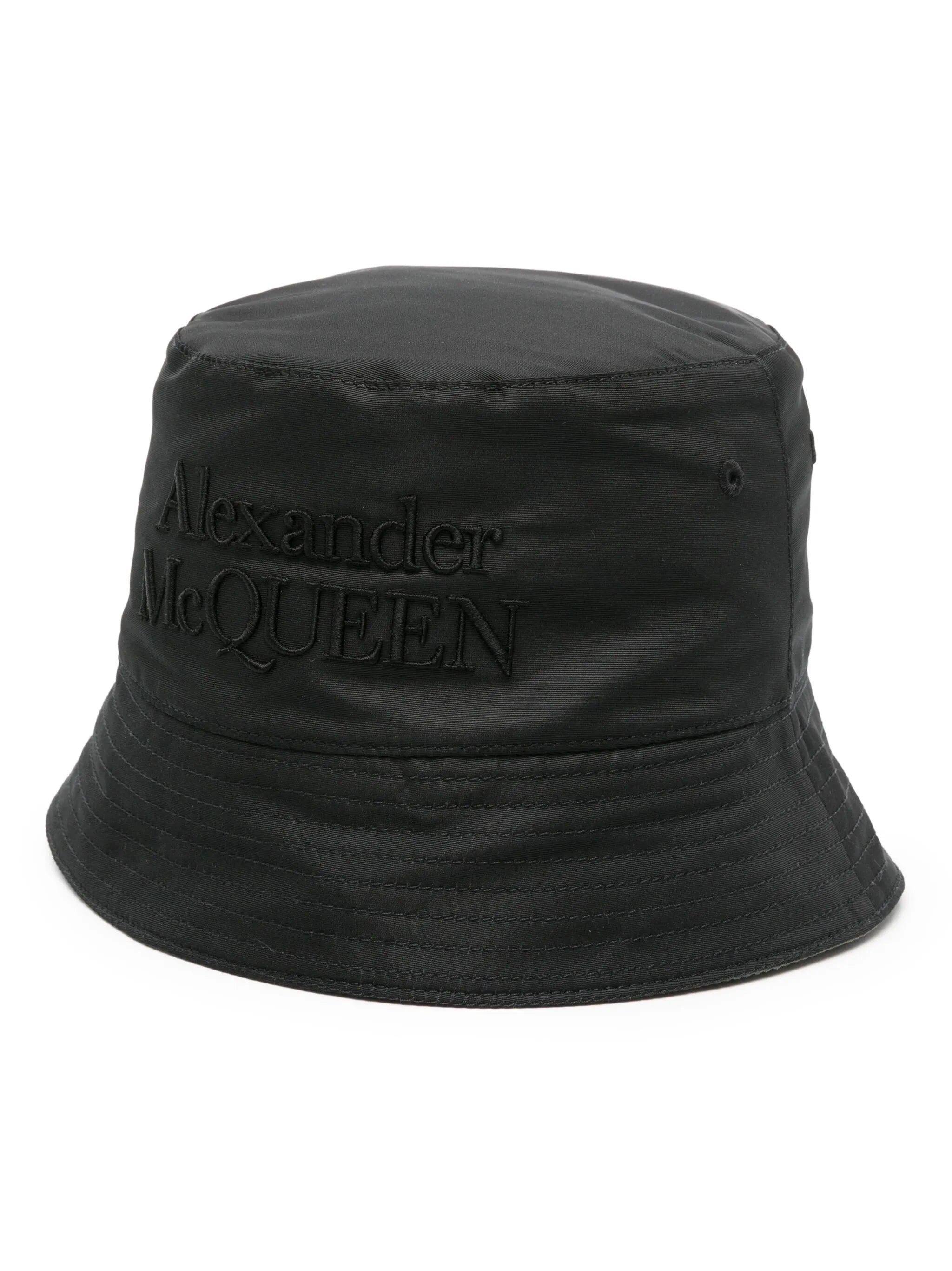 logo-embroidered reversible bucket hat