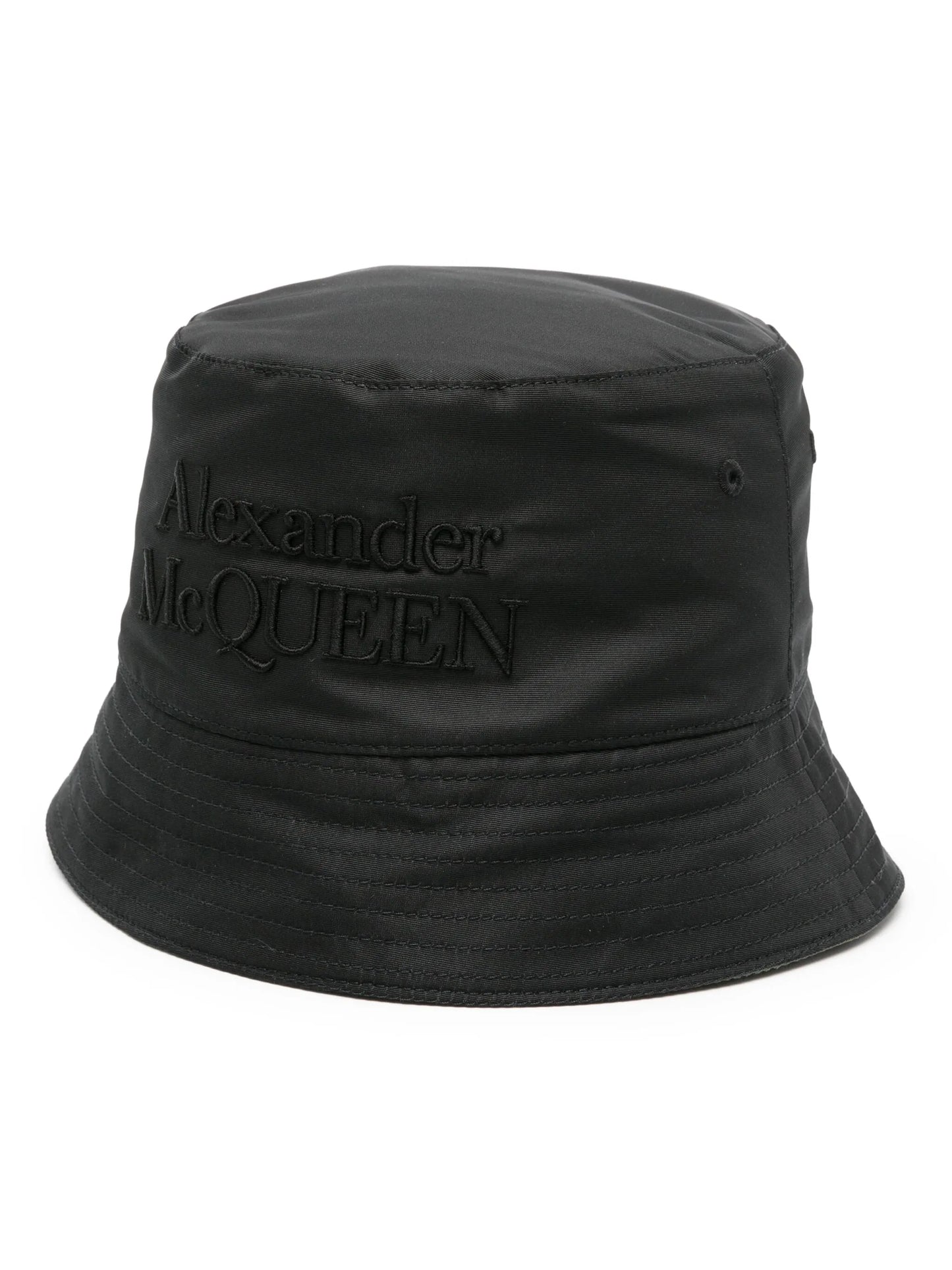 logo-embroidered reversible bucket hat