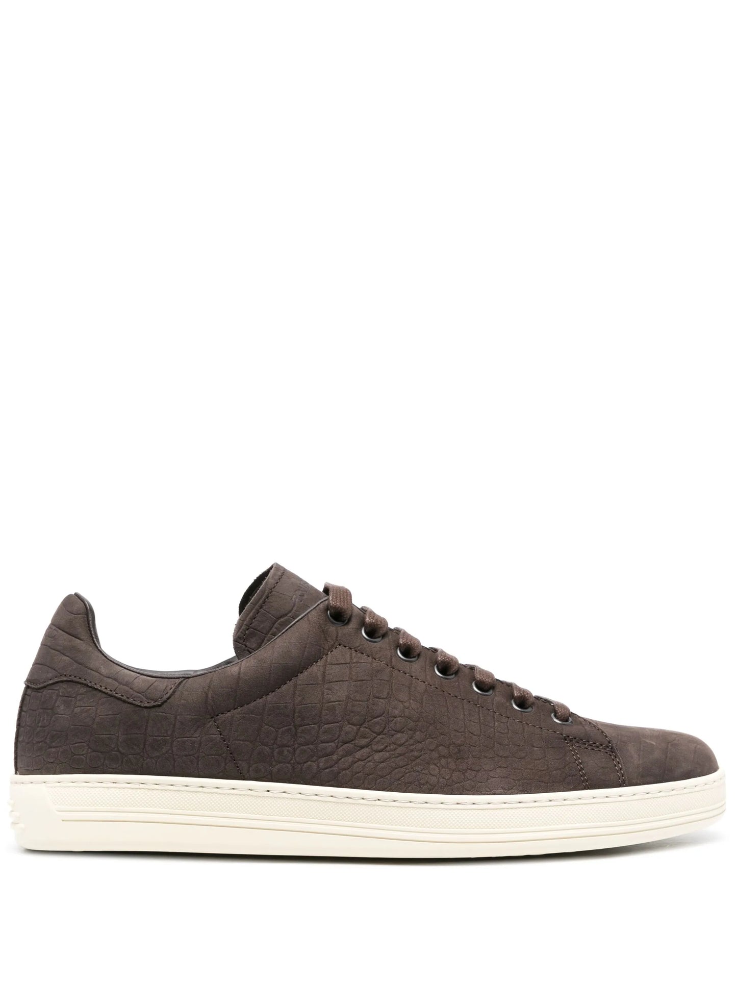 Warwick crocodile-effect sneakers