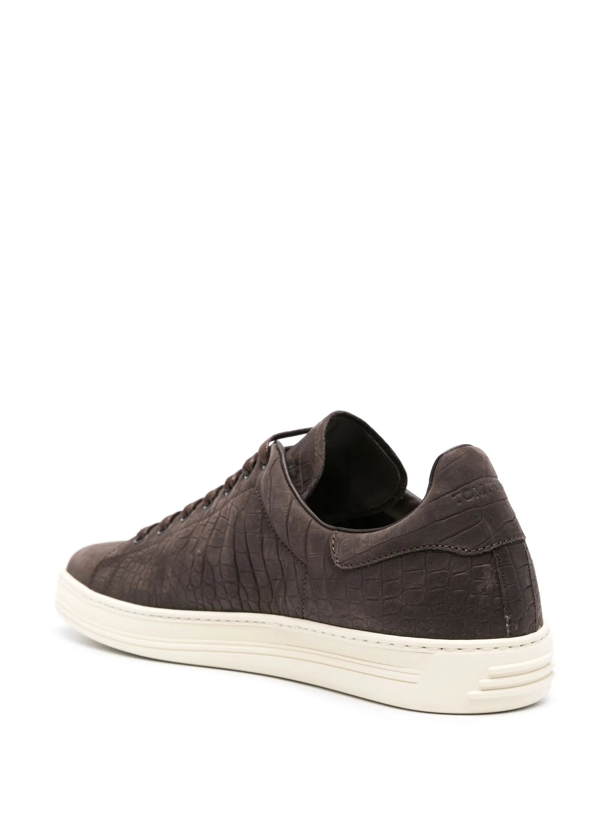 Warwick crocodile-effect sneakers