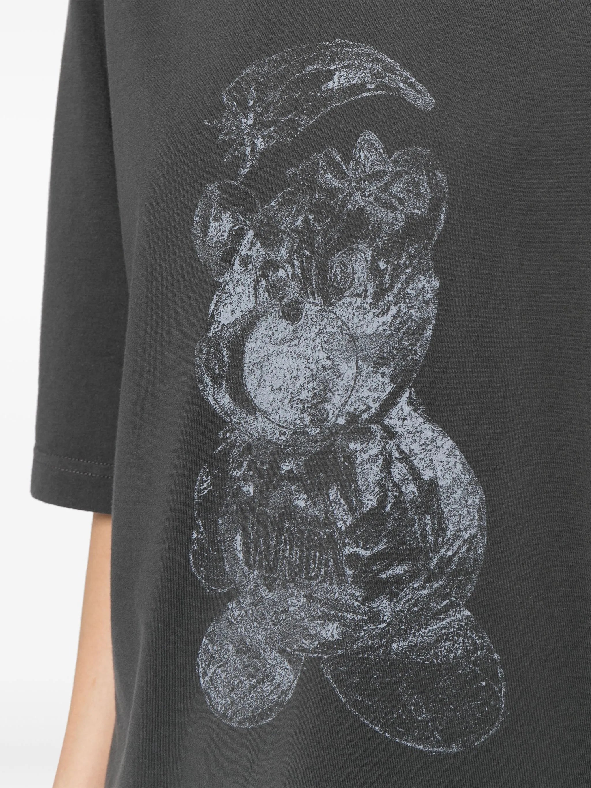 bear-print cotton T-shirt