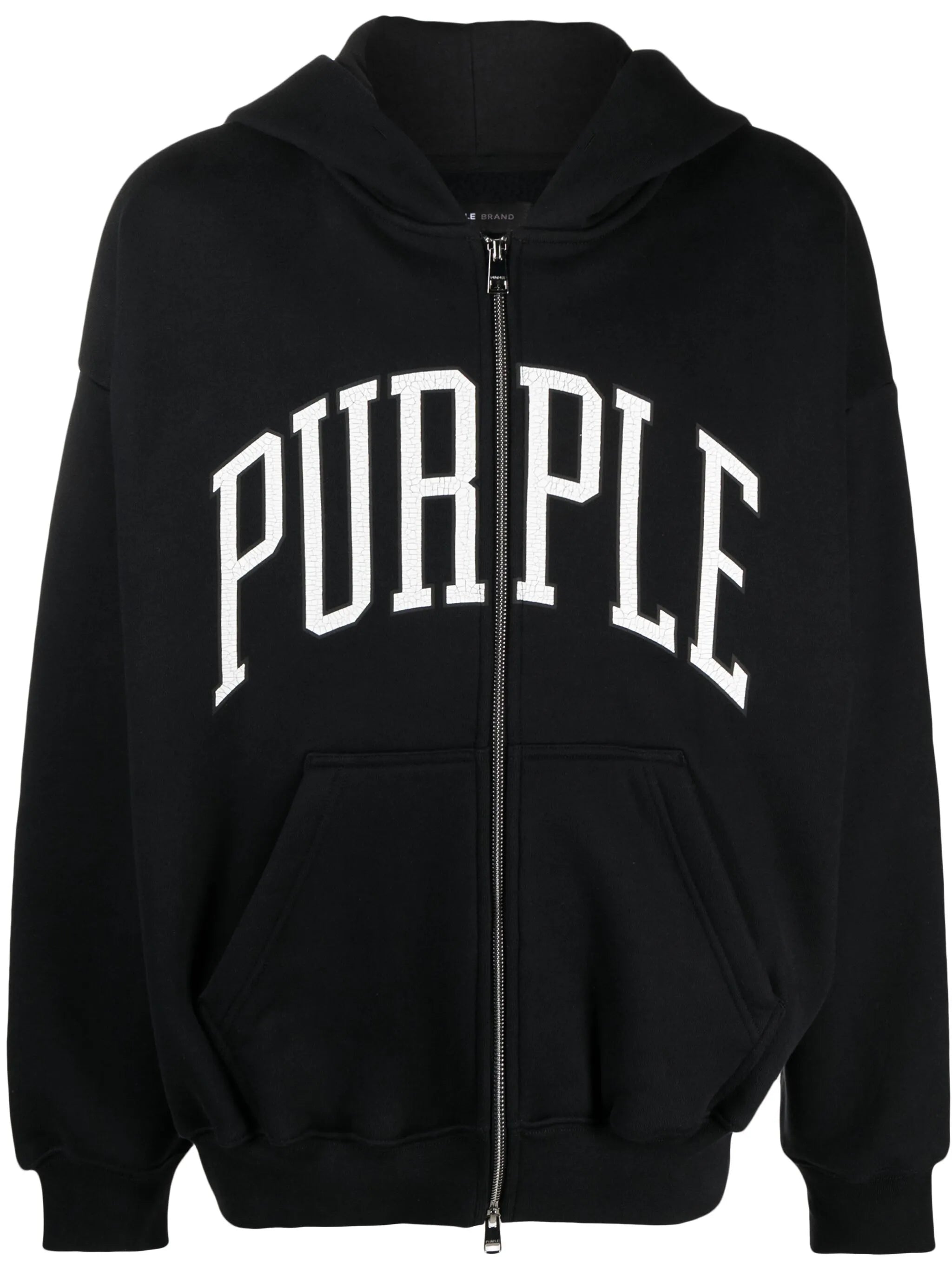 logo-print cotton hoodie