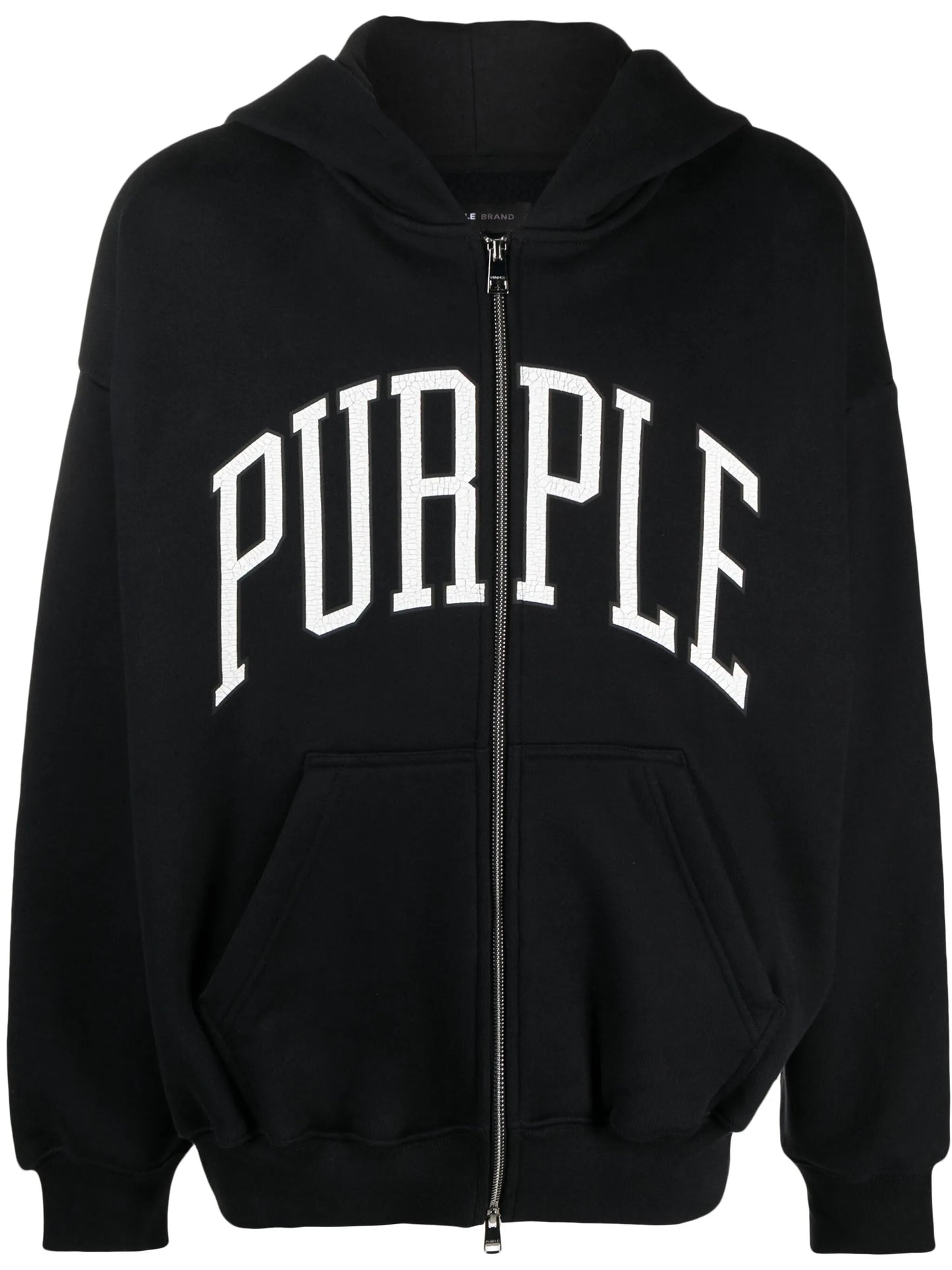 logo-print cotton hoodie