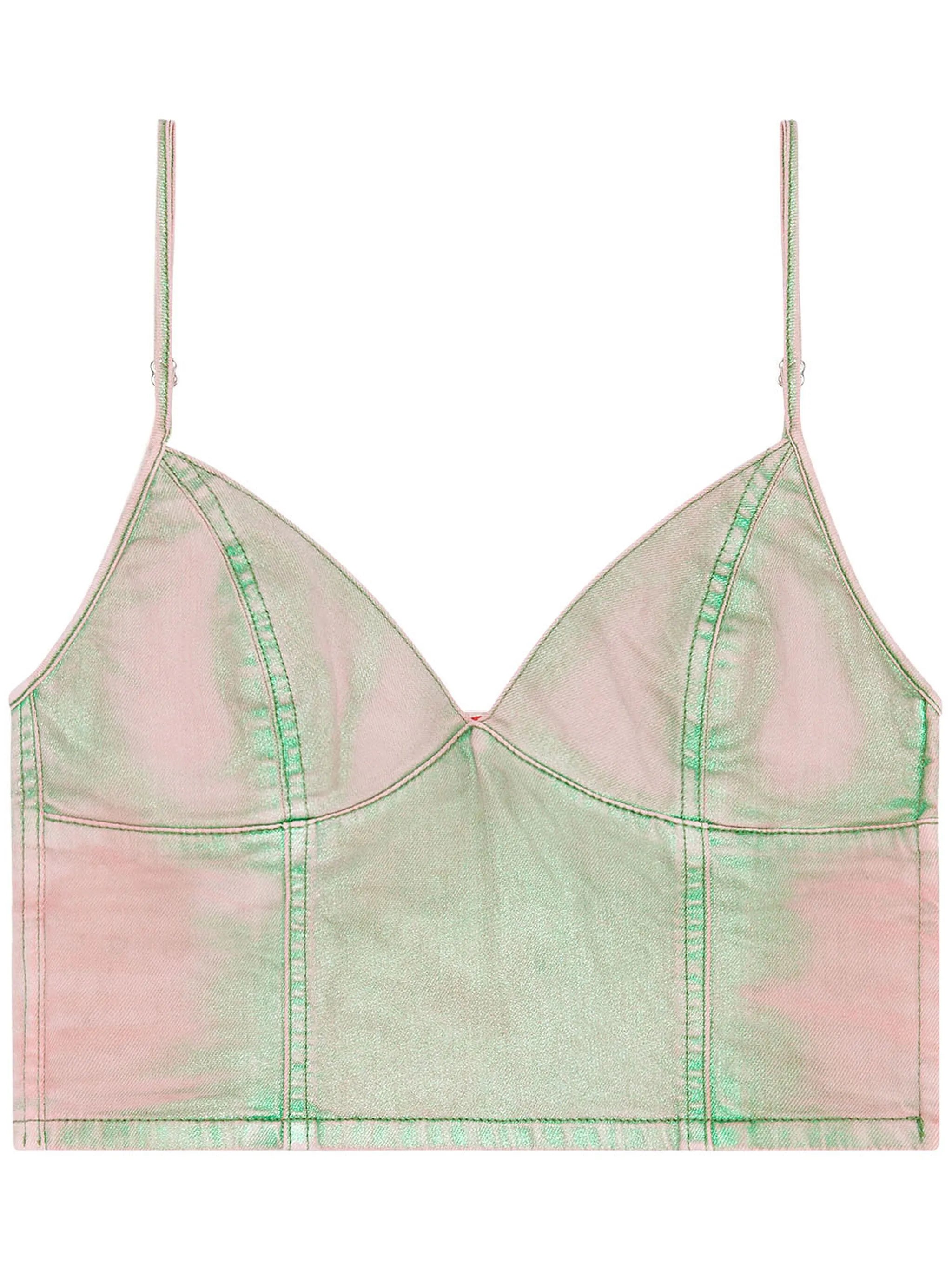 De-Fulvy-S denim cropped top