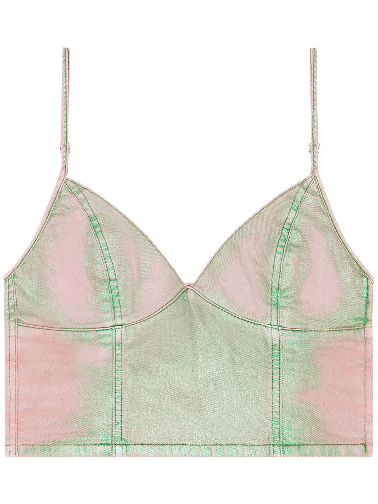 De-Fulvy-S denim cropped top