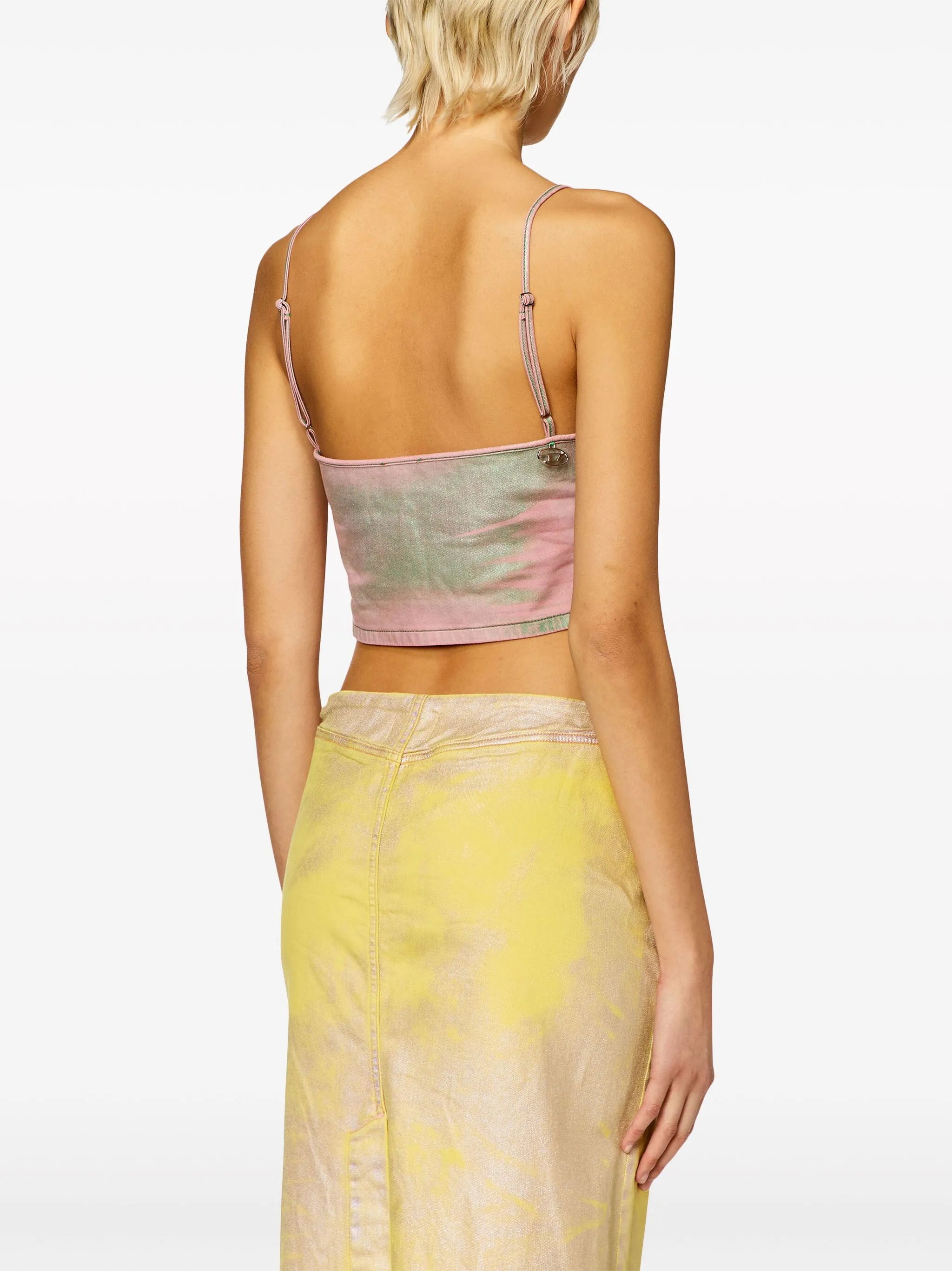 De-Fulvy-S denim cropped top