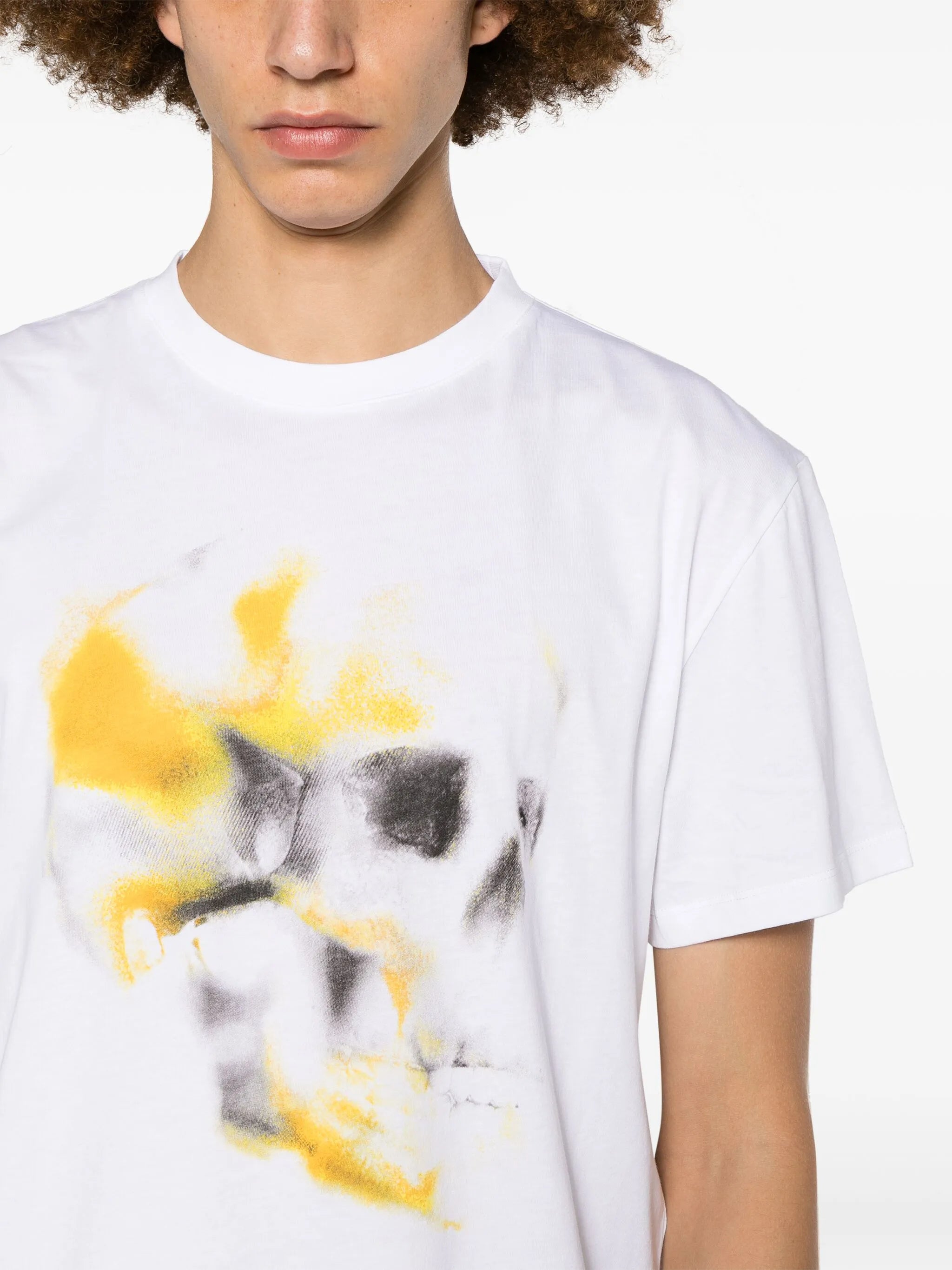 skull-print cotton T-shirt