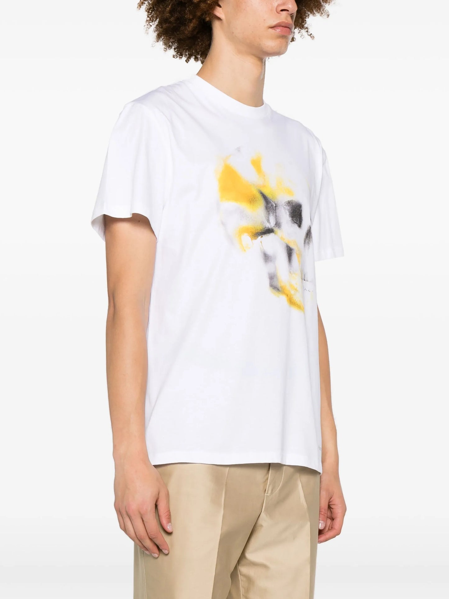 skull-print cotton T-shirt