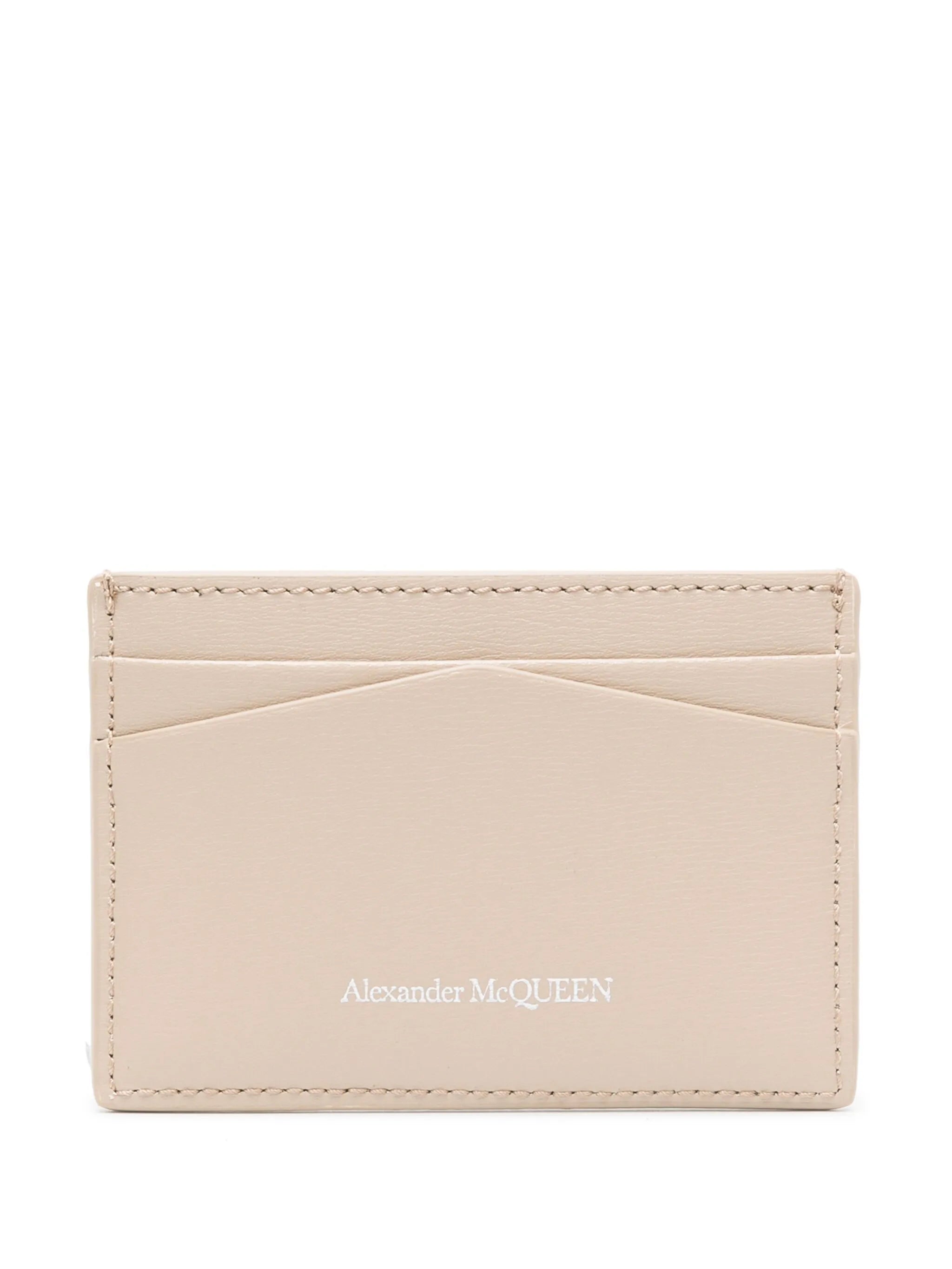 Skull leather card holder