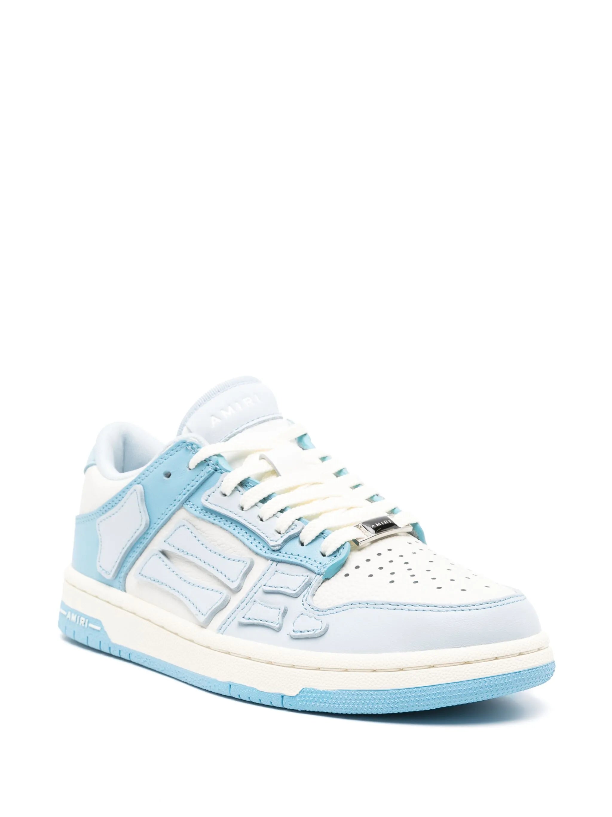 Skeltop lace-up leather sneakers