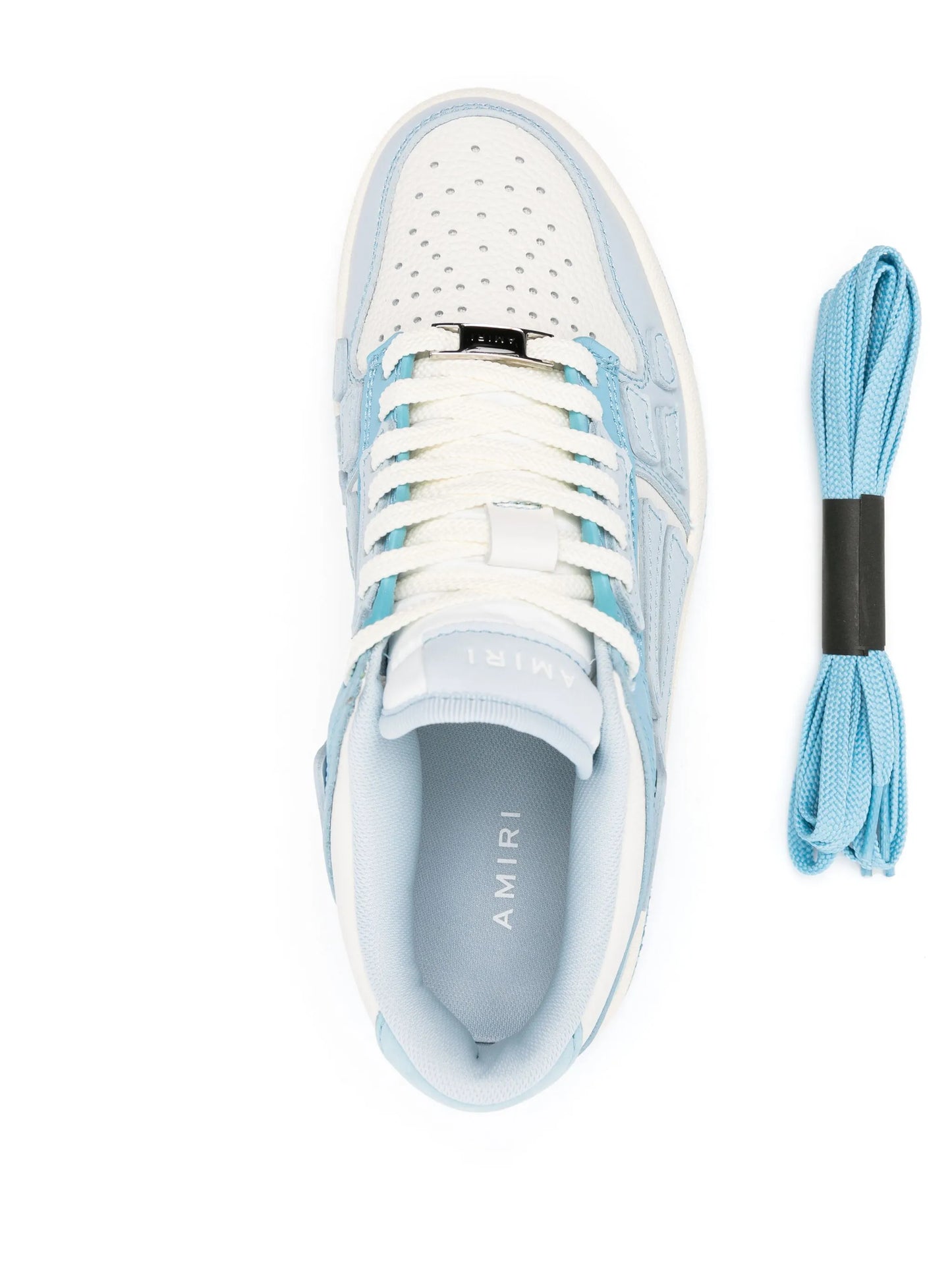 Skeltop lace-up leather sneakers