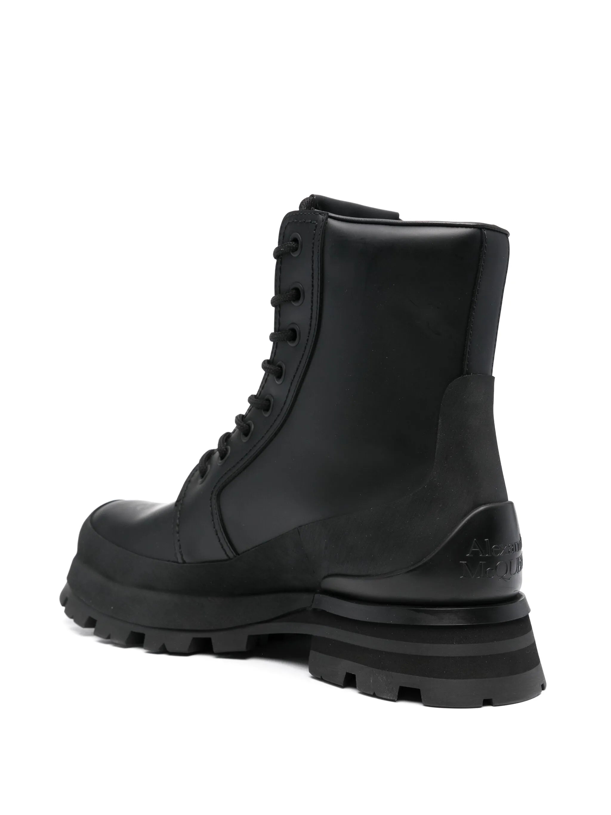 lace-up leather boots
