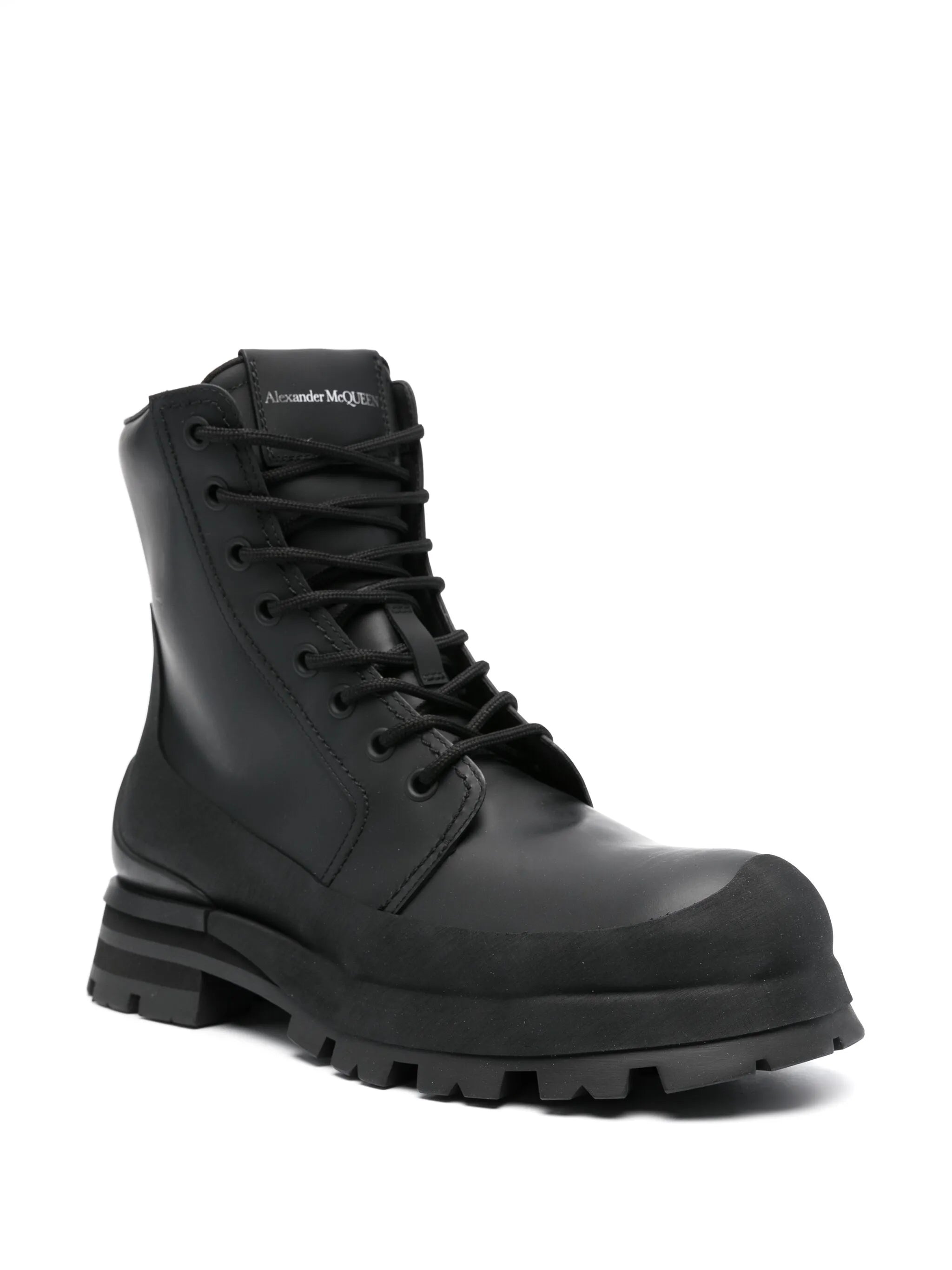 lace-up leather boots