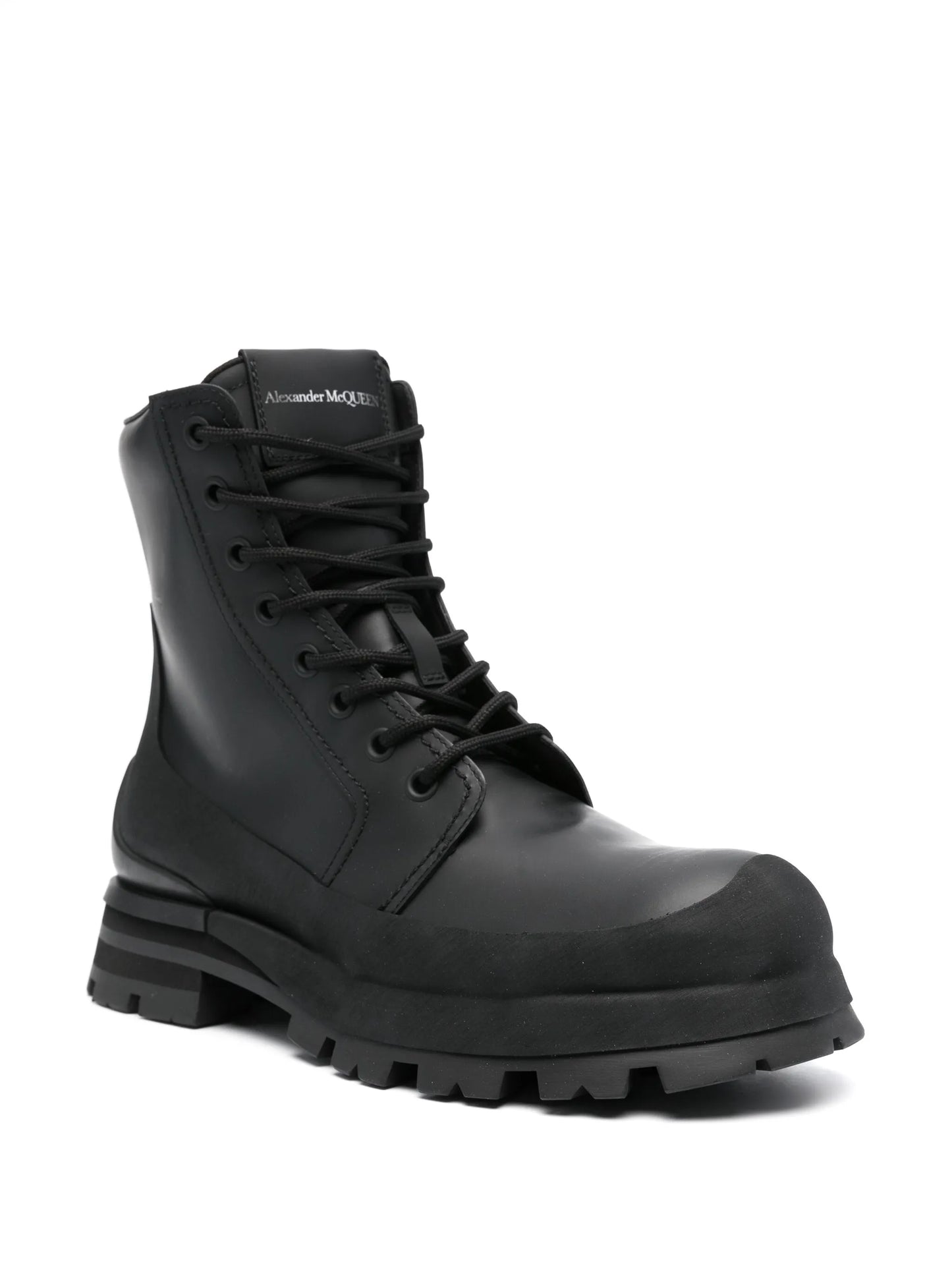 lace-up leather boots