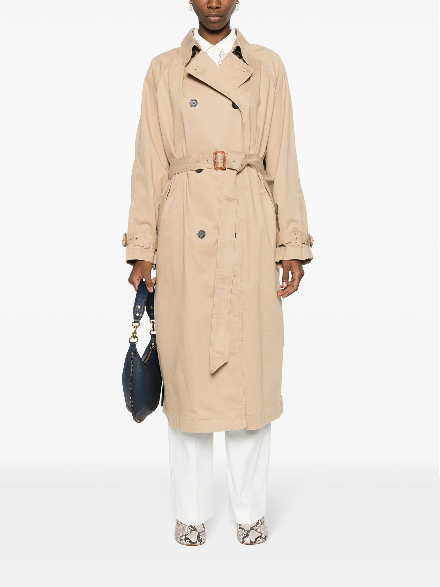 Edenna double-breasted trench coat
