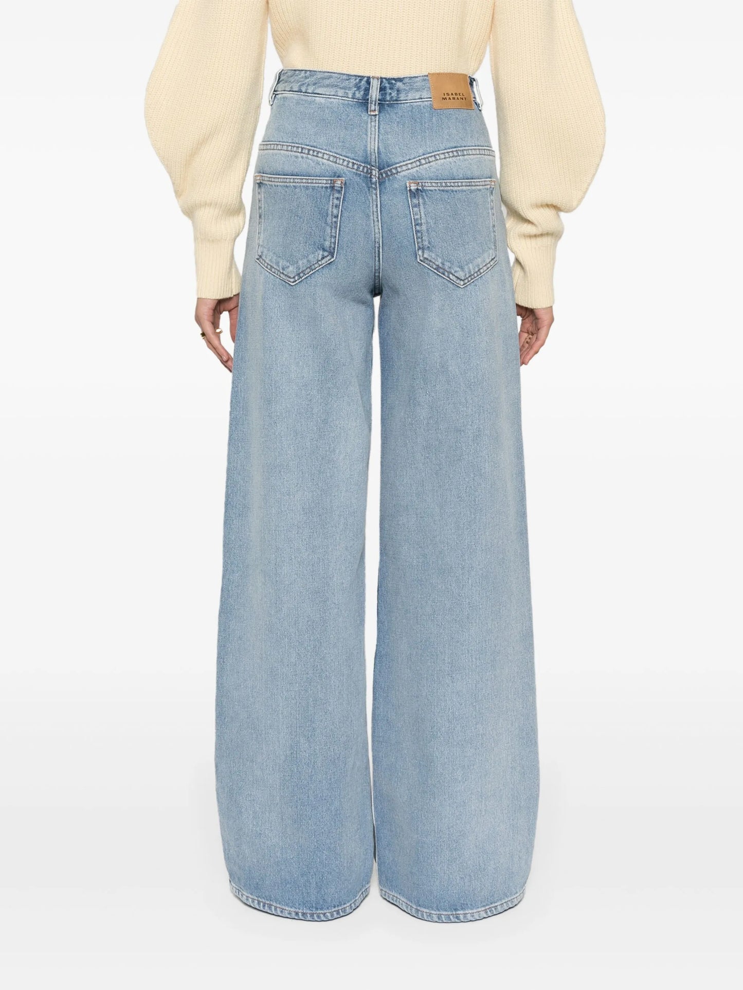 Lemony wide-leg jeans