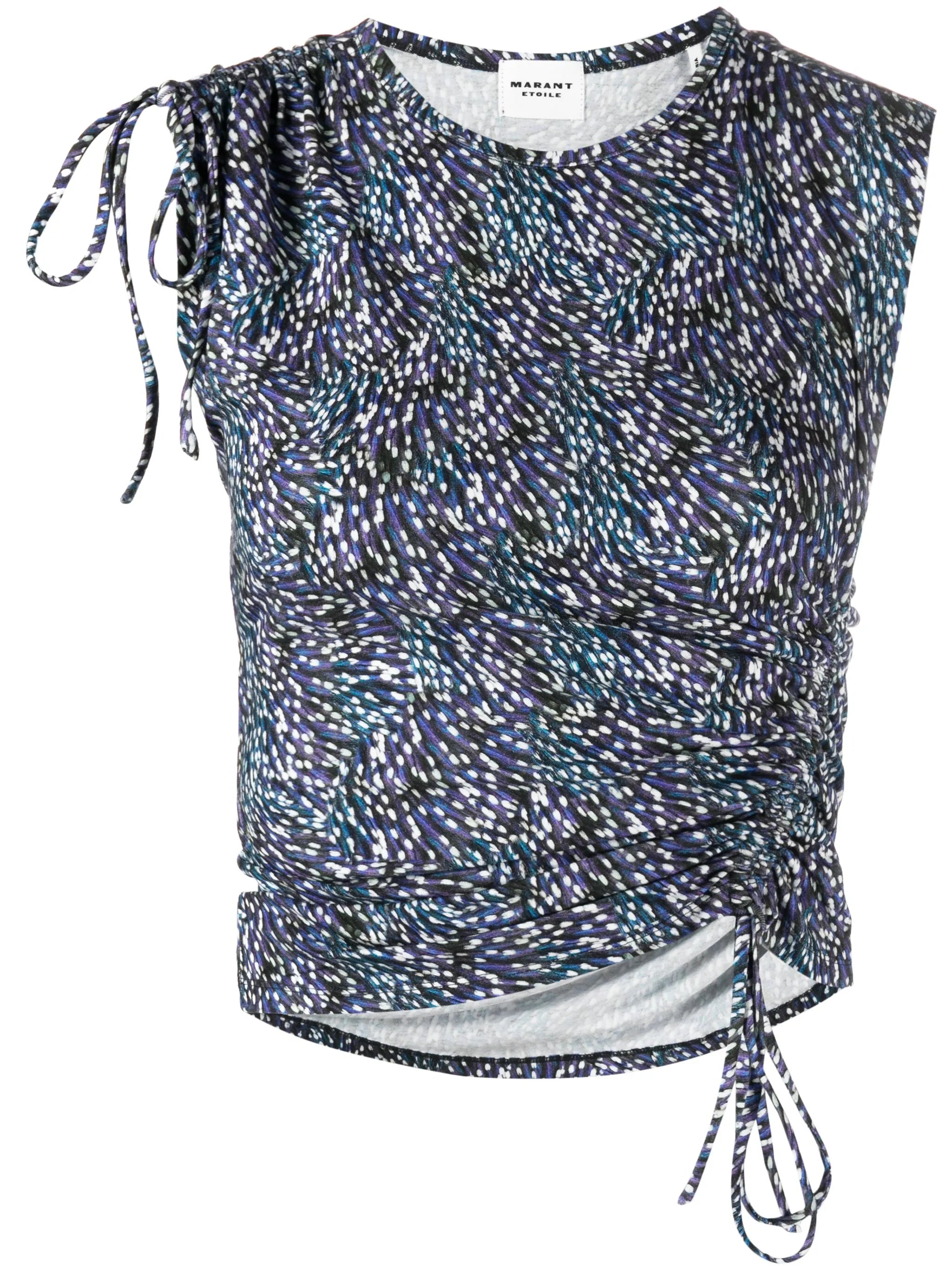 Janis spot-print blouse