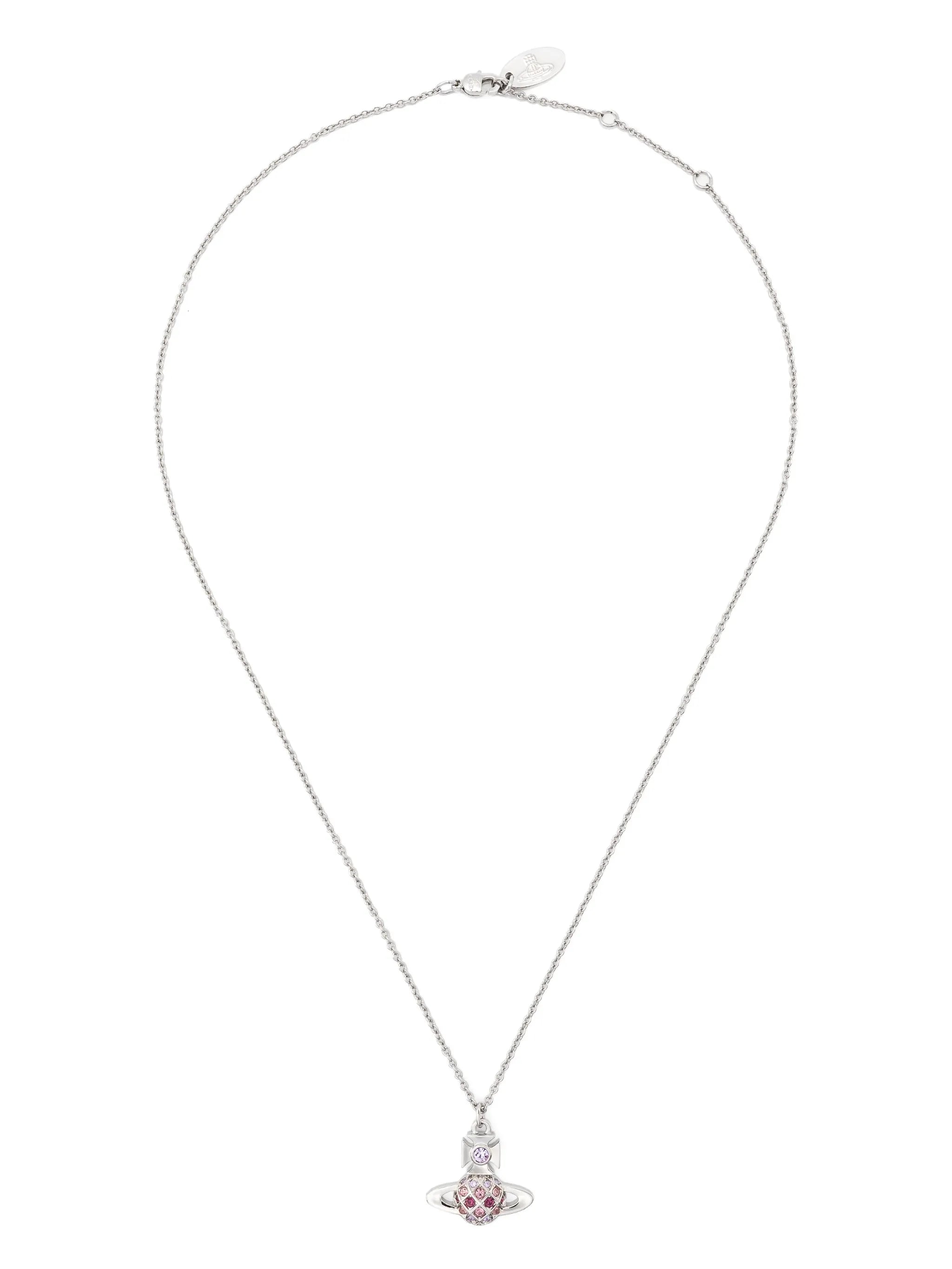 Violet amethyst pendant necklace