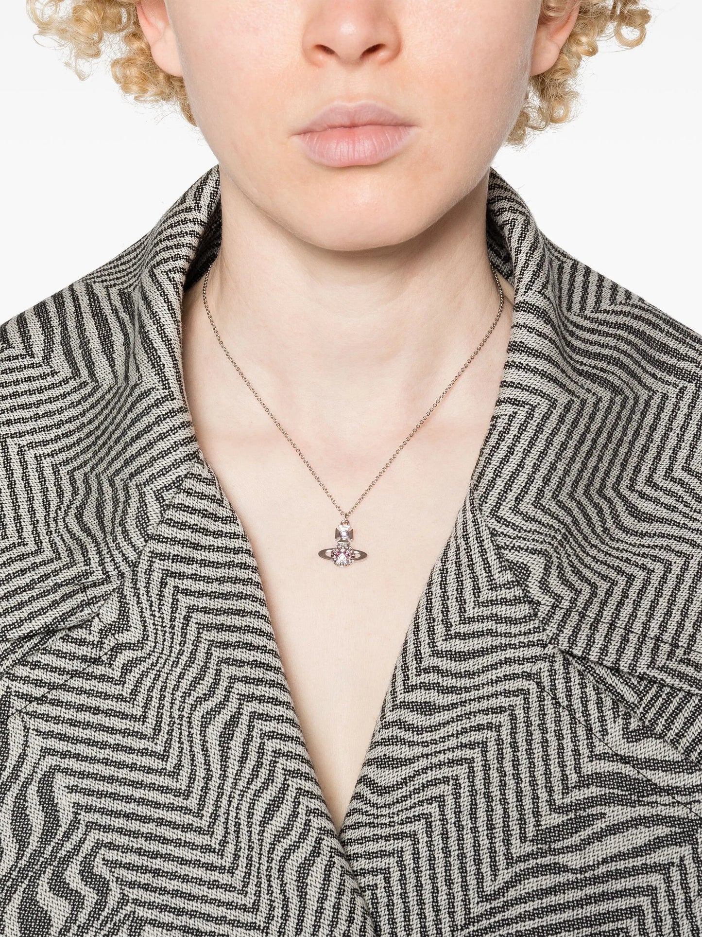 Violet amethyst pendant necklace