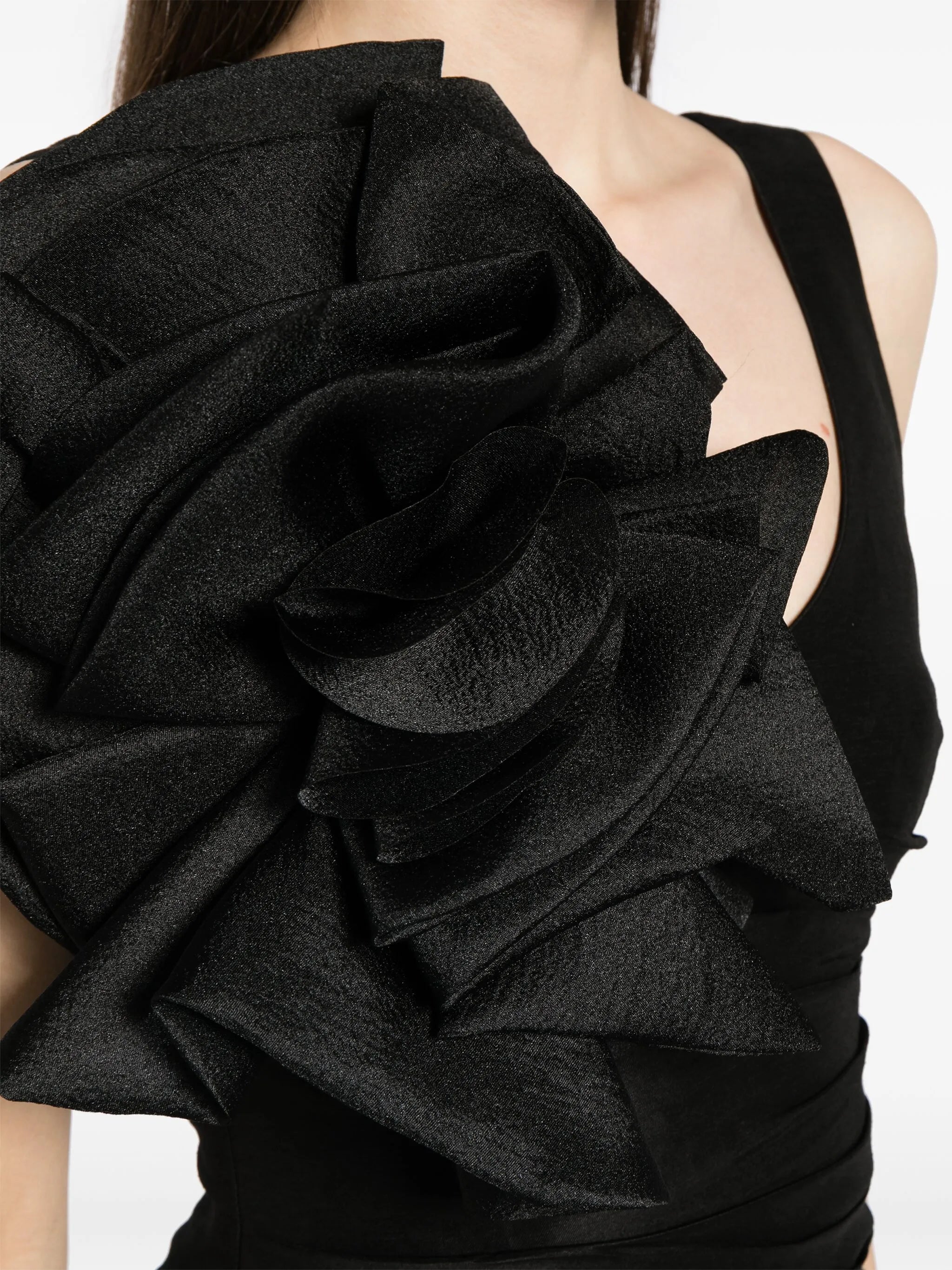 flower-detailing cotton dress