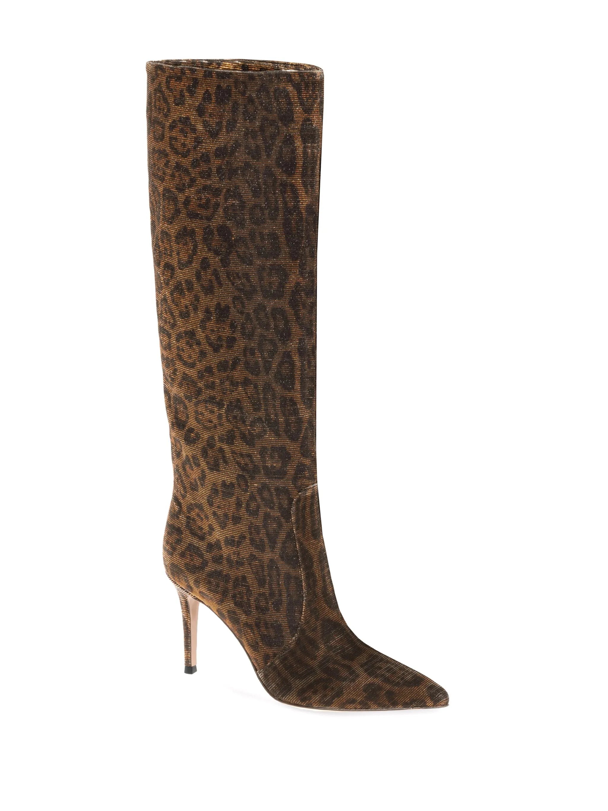 Hansen 85mm leopard-print boots